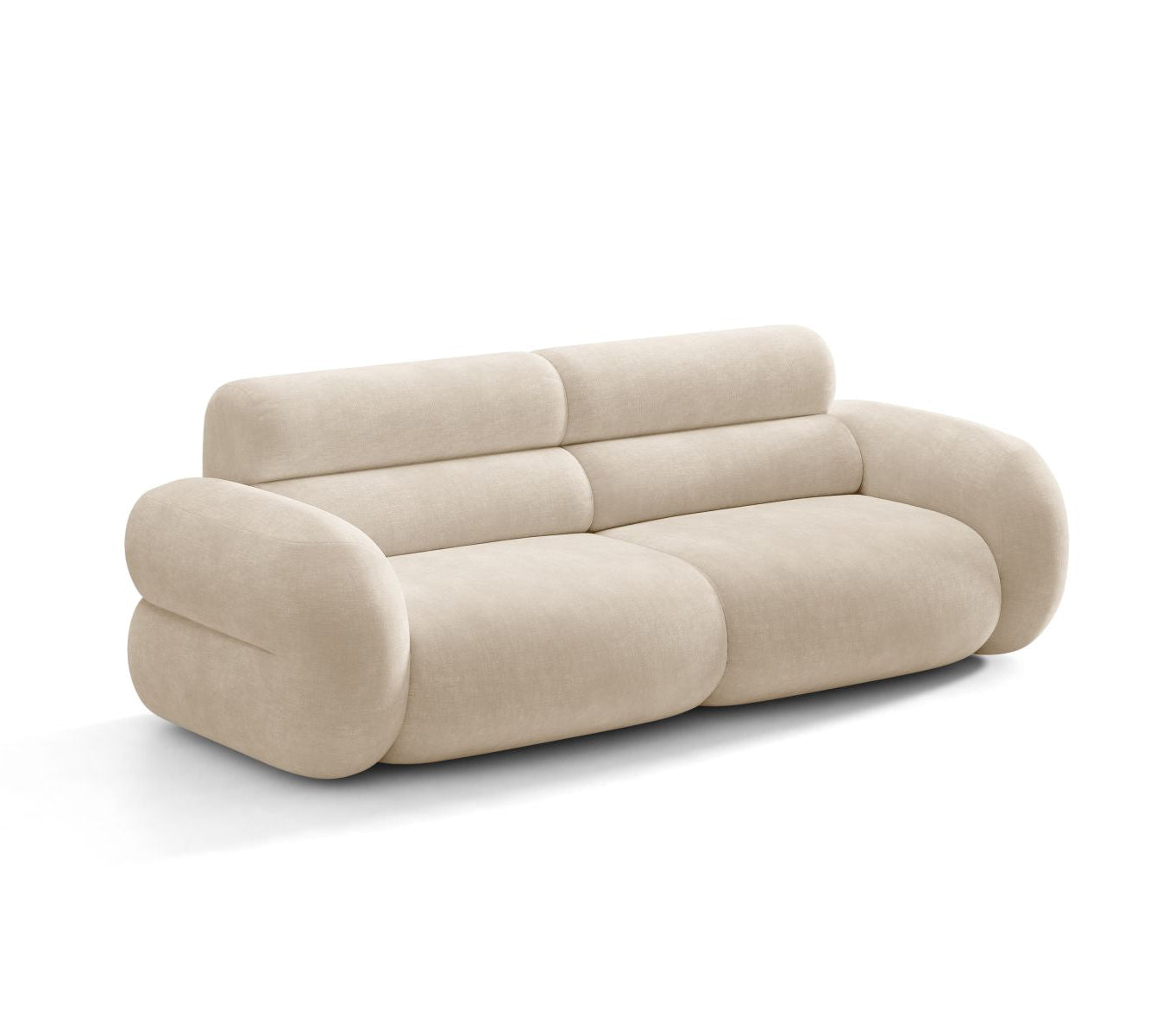 Sofa 3-zits NEO lichtbeige chenille