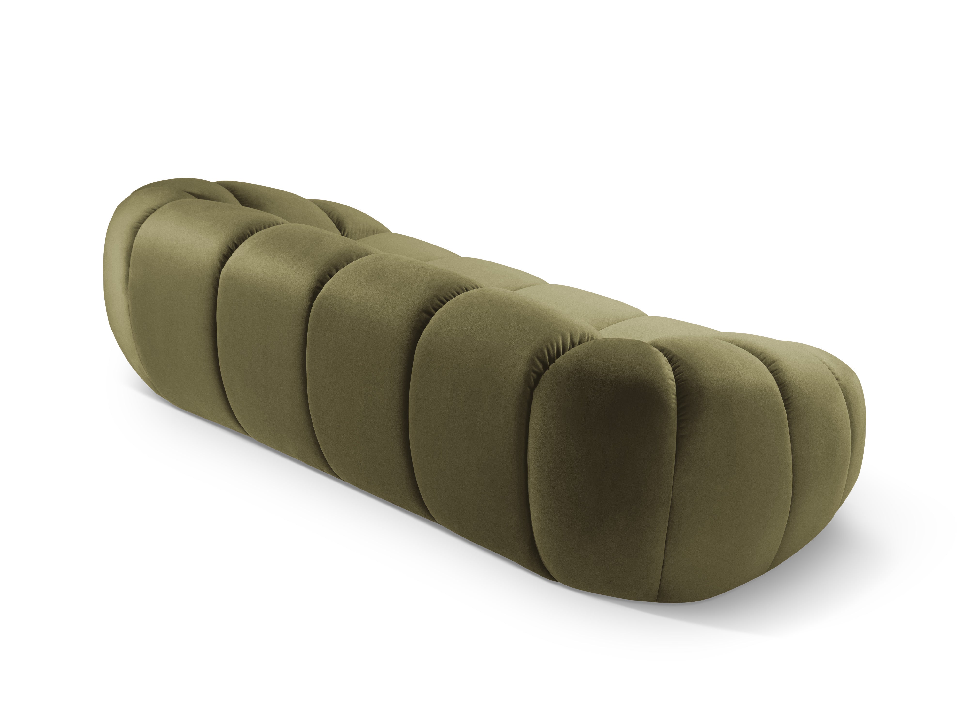 Sofa aus Samt 3-sitzig DIANA grün