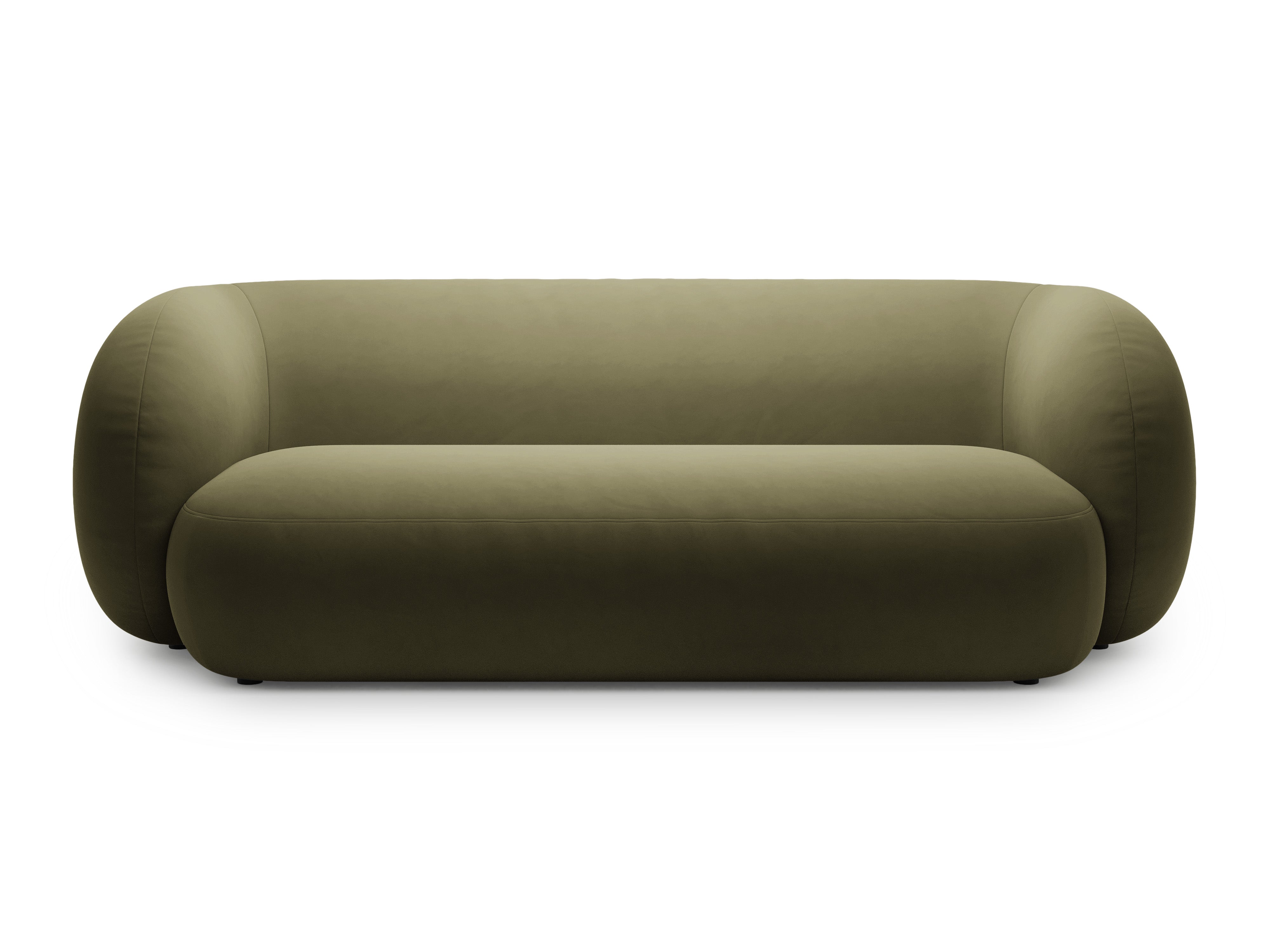 Groene 3-zits fluwelen bank KATE