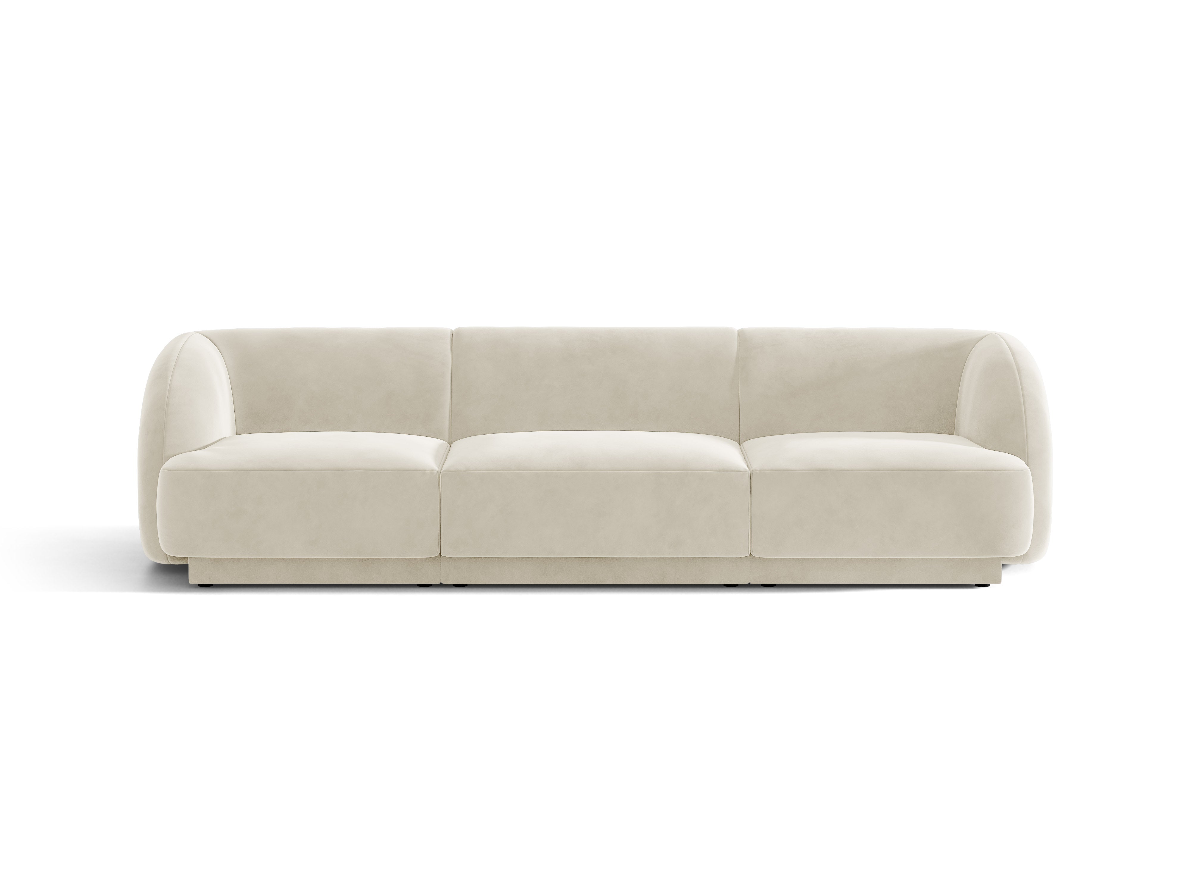 Sofa van fluweel 3-zits MILEY beige