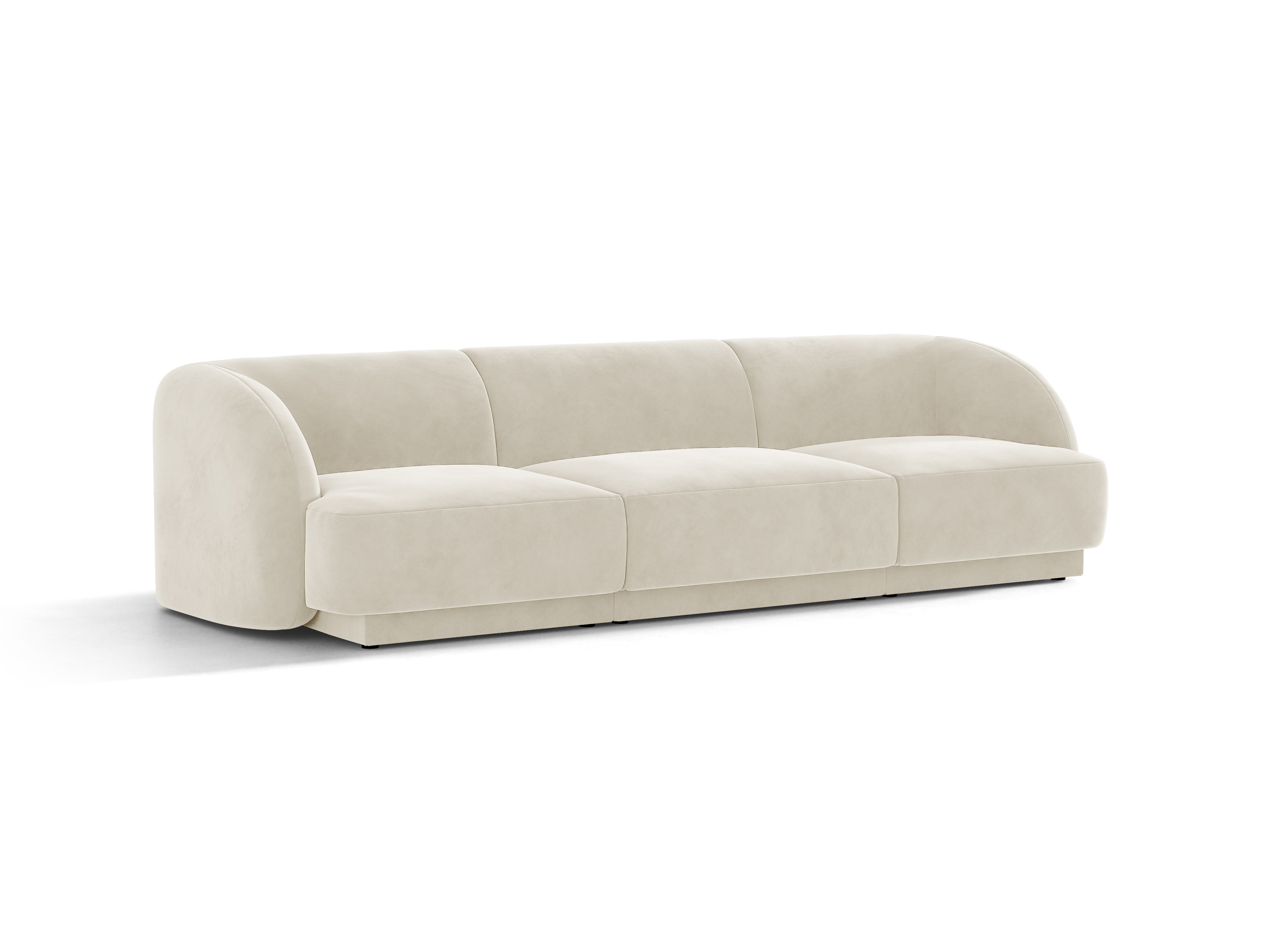 Sofa van fluweel 3-zits MILEY beige