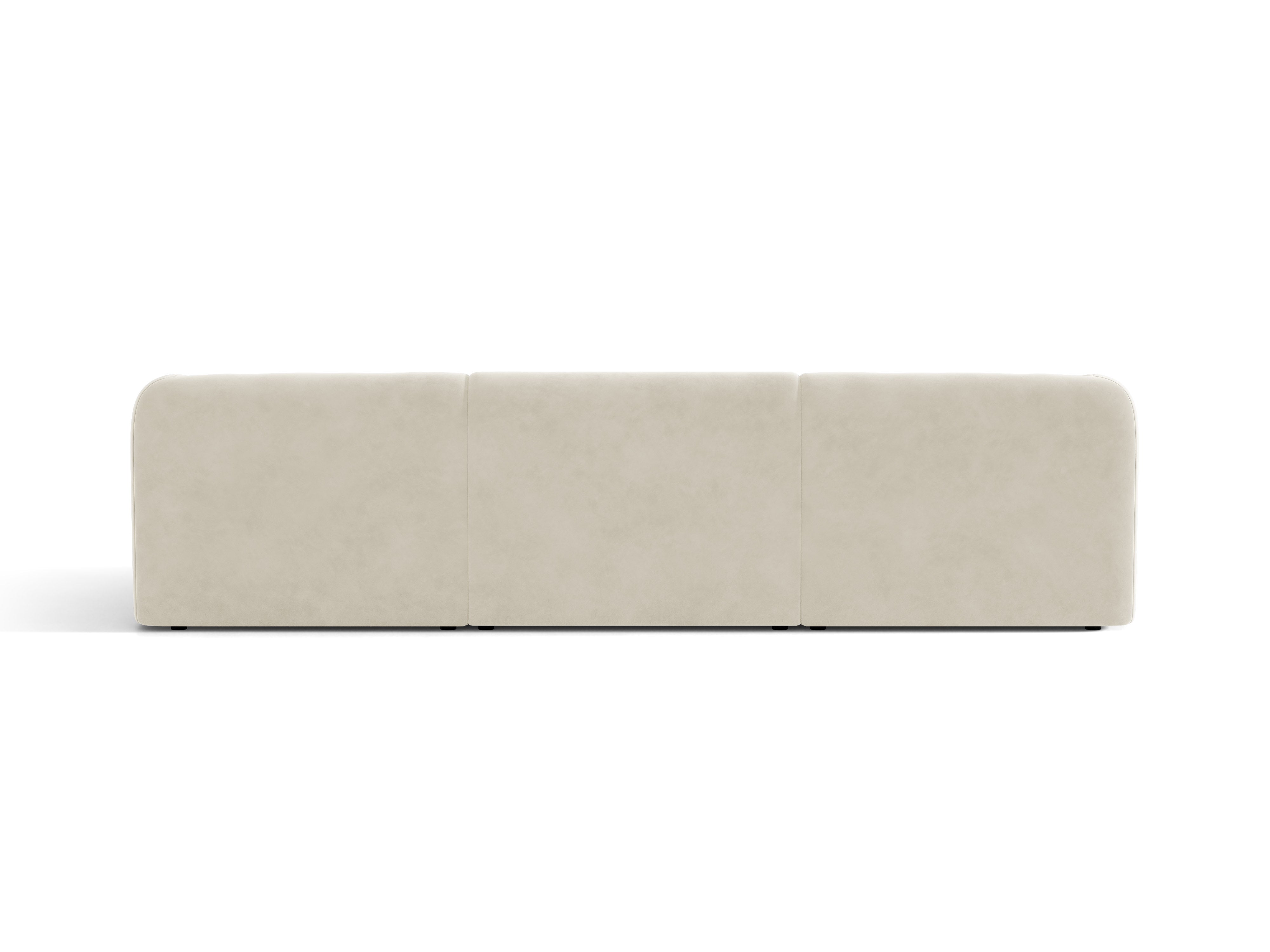 Sofa van fluweel 3-zits MILEY beige