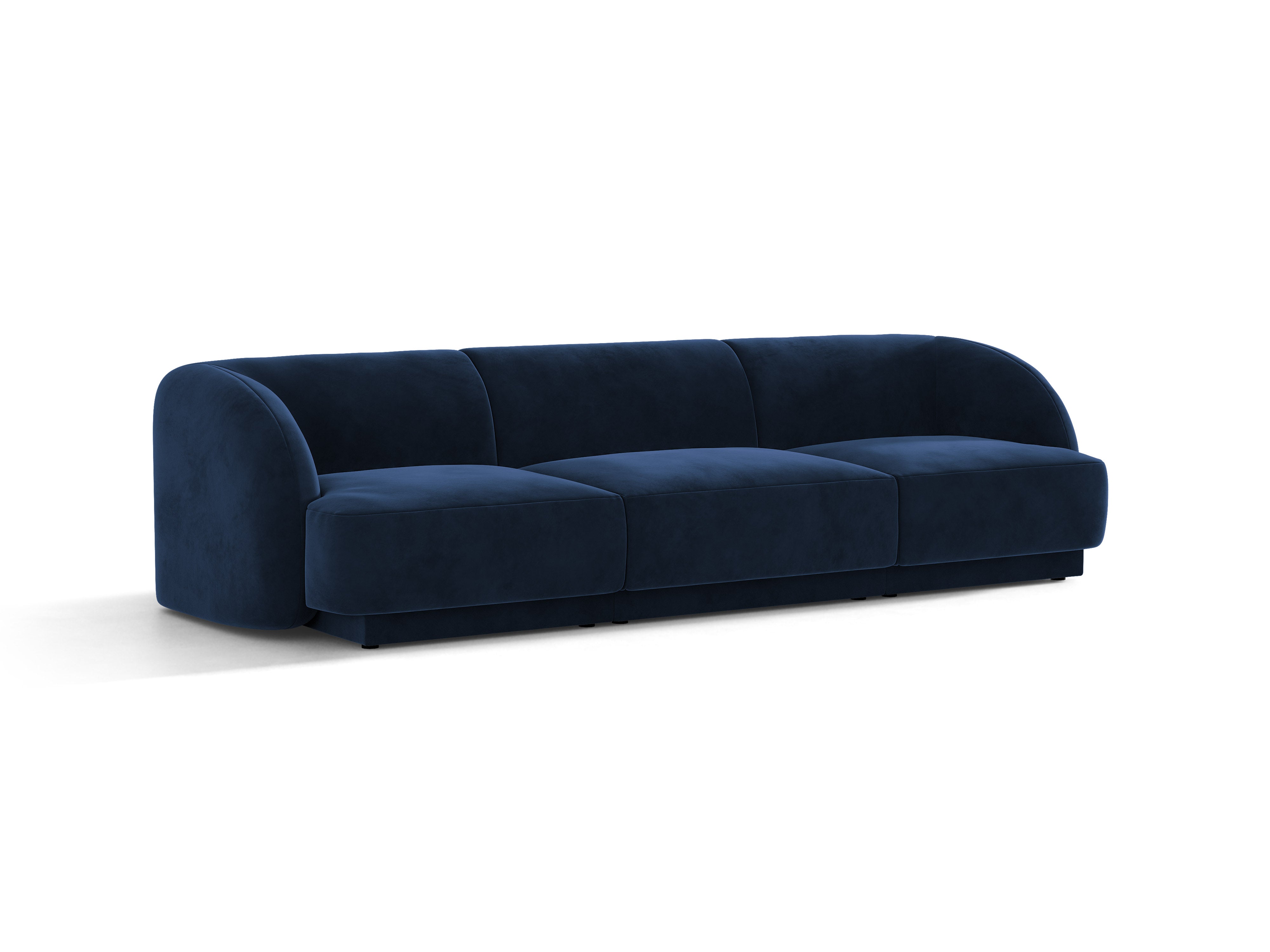 Sofa van fluweel 3-zits MILEY koninklijk blauw