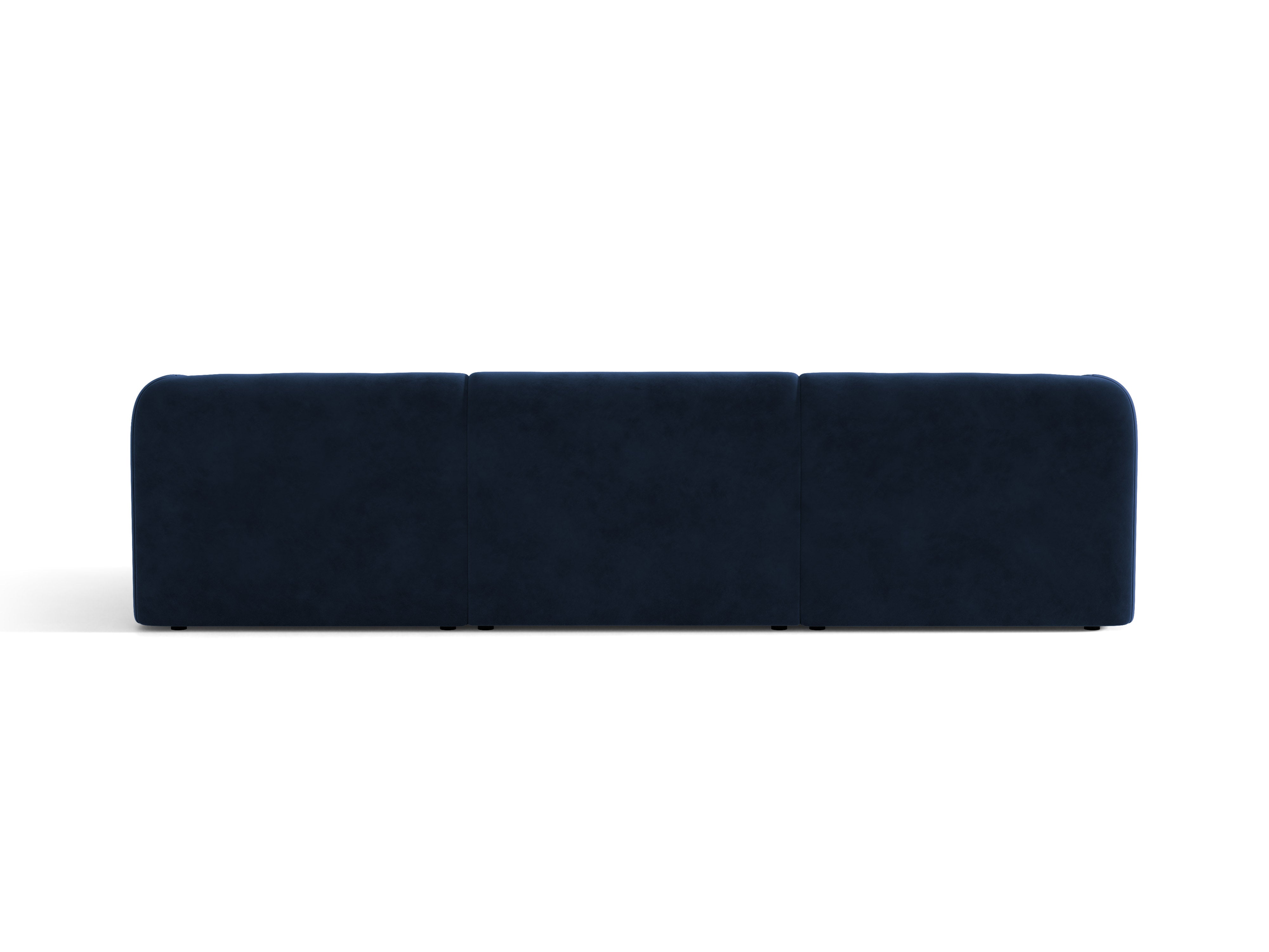 Sofa van fluweel 3-zits MILEY koninklijk blauw