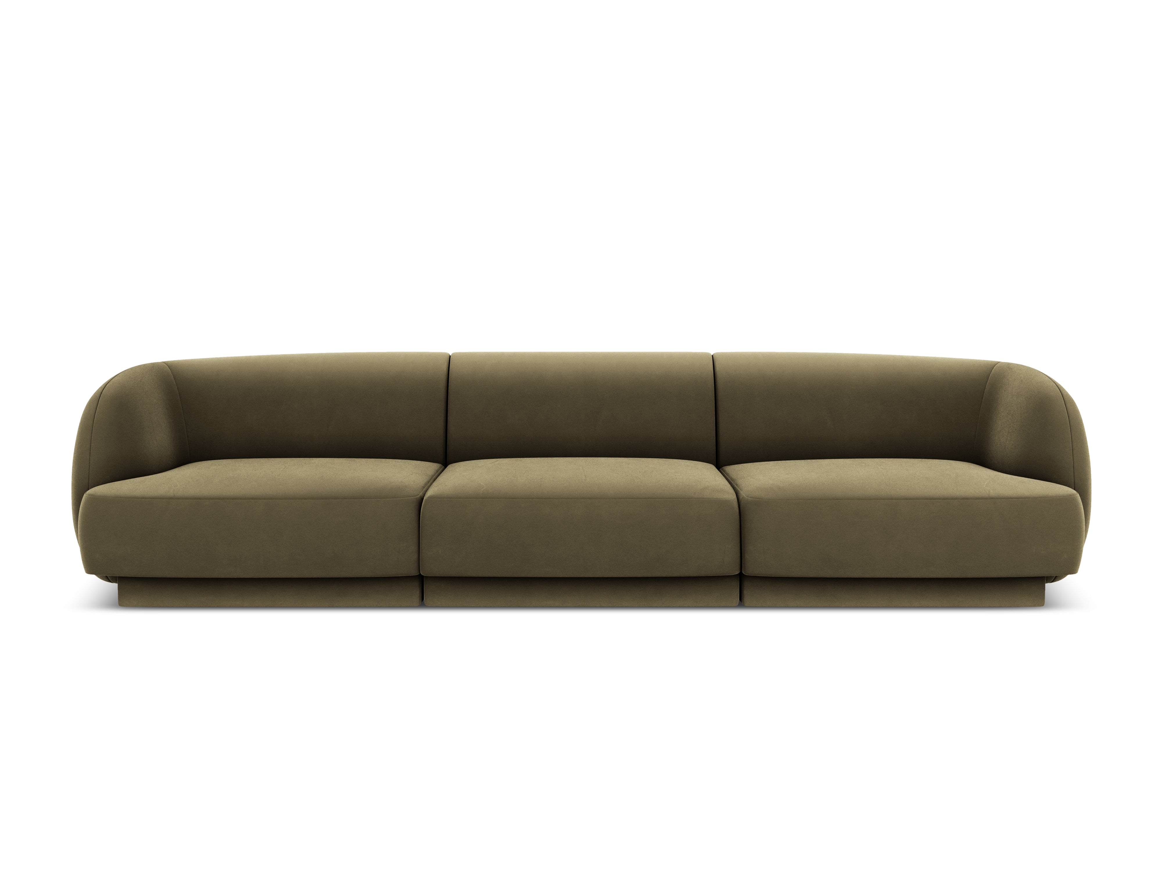 Sofa aksamitna 3-osobowa MILEY zielony Micadoni Eye on Design