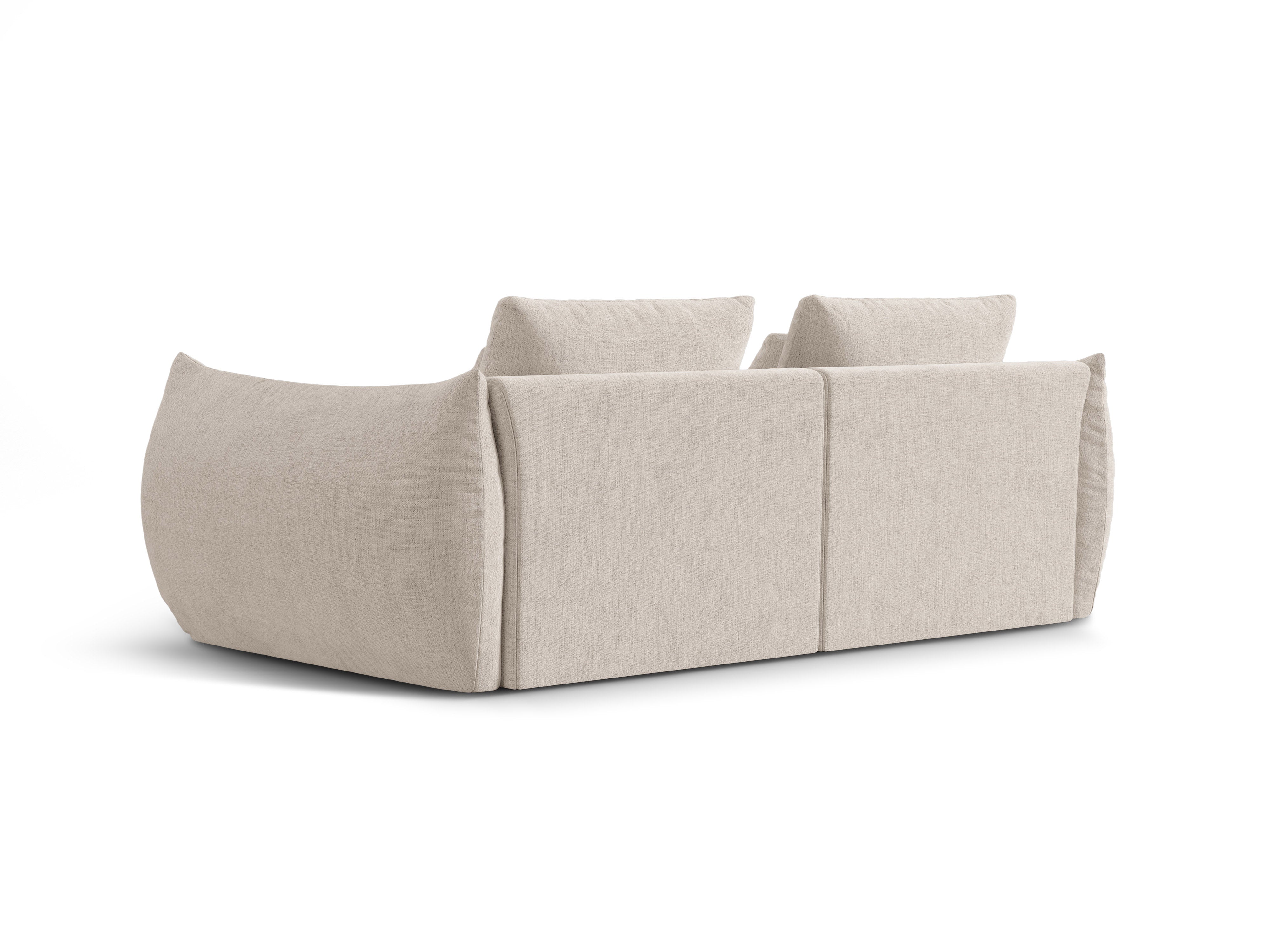 Sofa 3-osobowa BLOOM beżowy – aksamit
