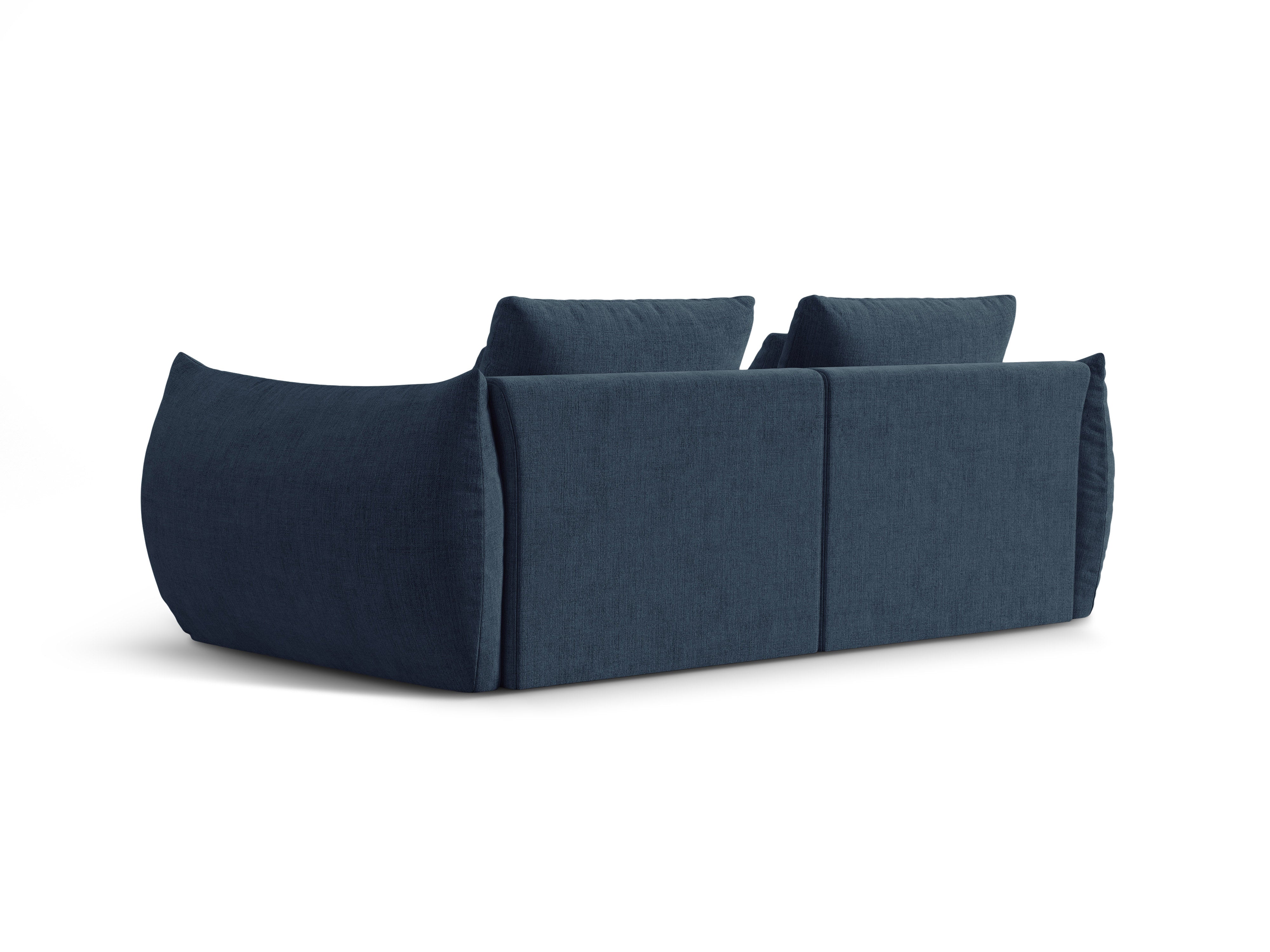 Sofa 3-osobowa BLOOM ciemnoniebieski – aksamit