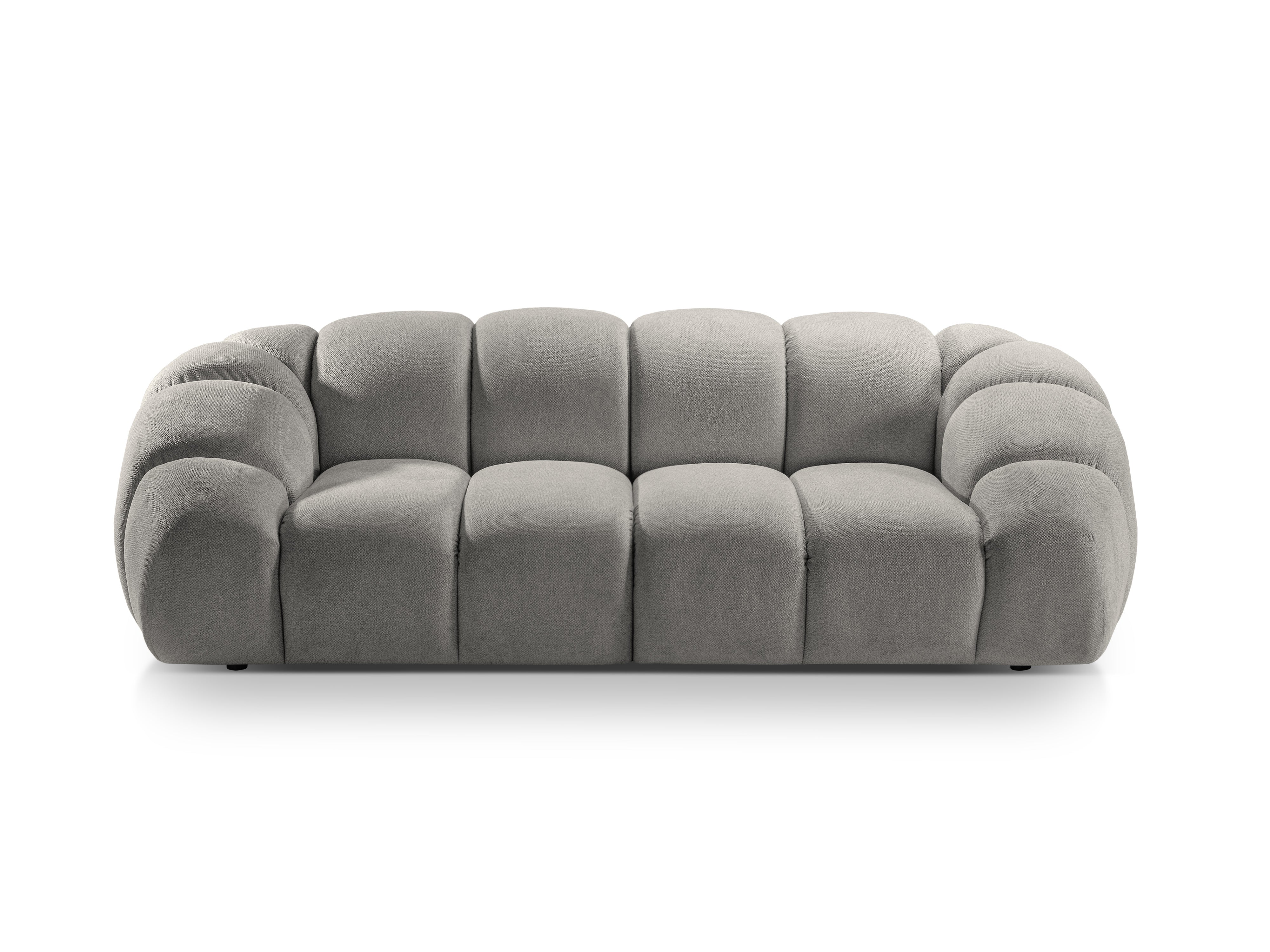 2.5-seater Sofa DIANA light gray chenille