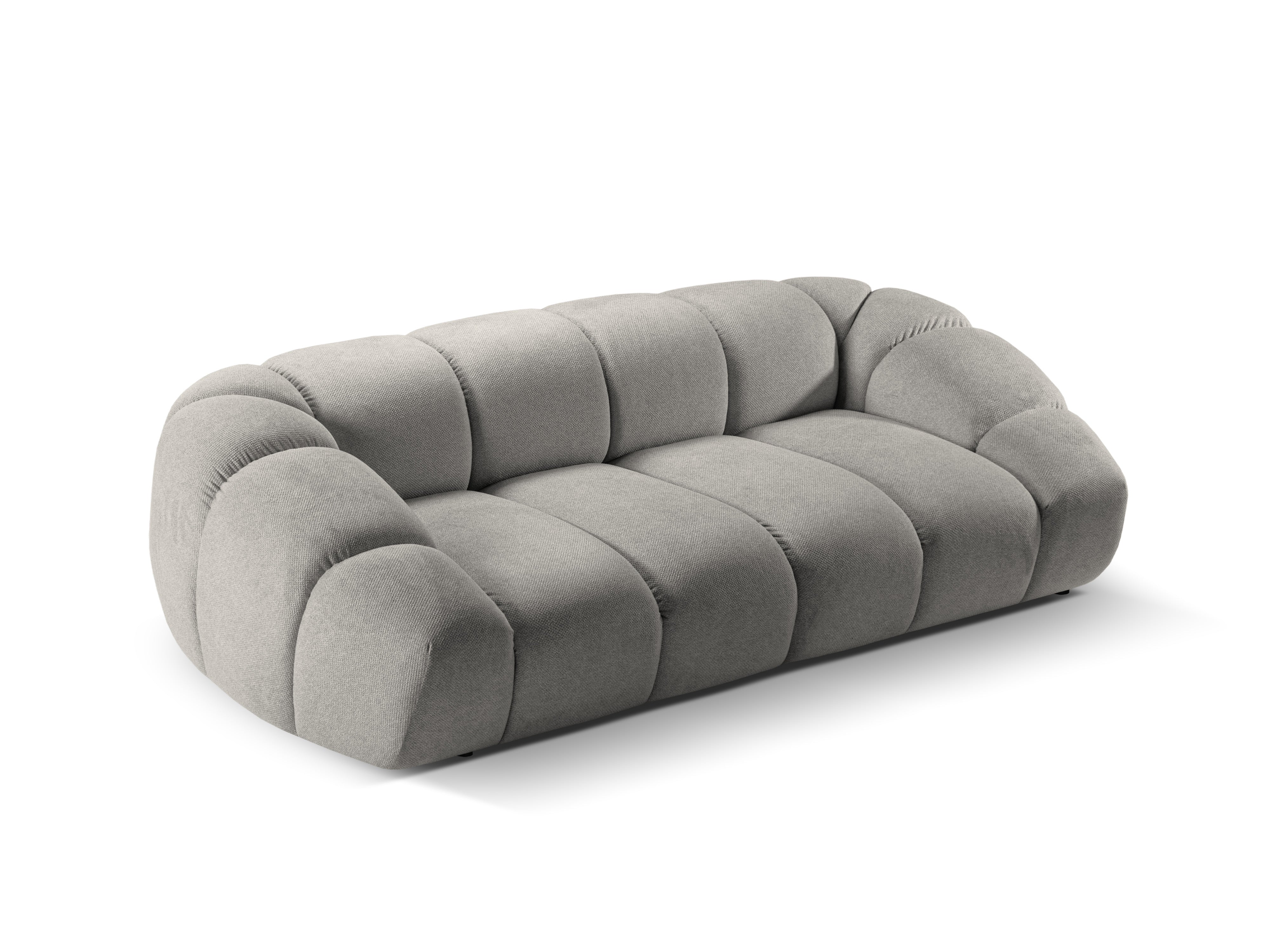 2.5-seater Sofa DIANA light gray chenille
