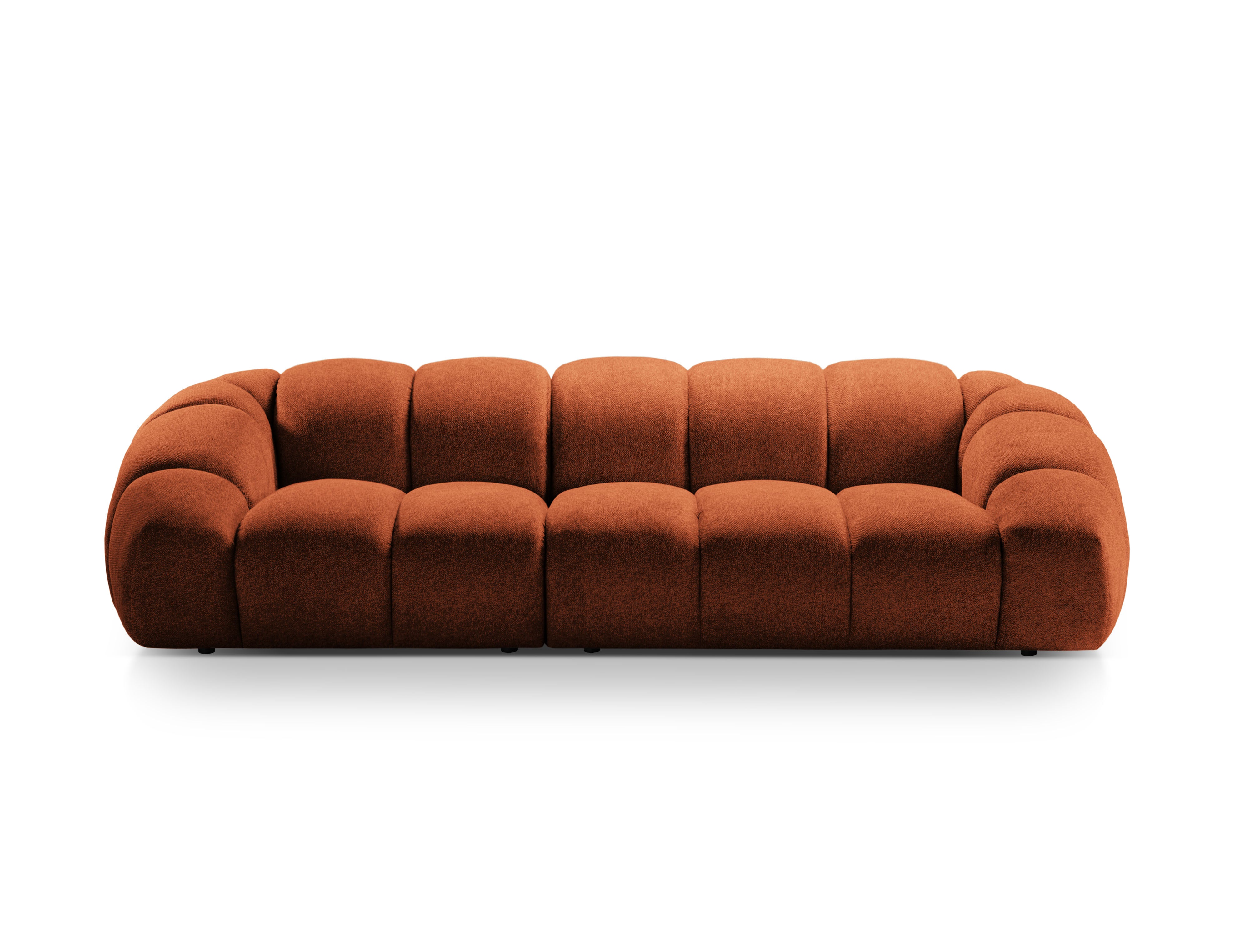 Sofa für 4 Personen DIANA terrakotta Chenille