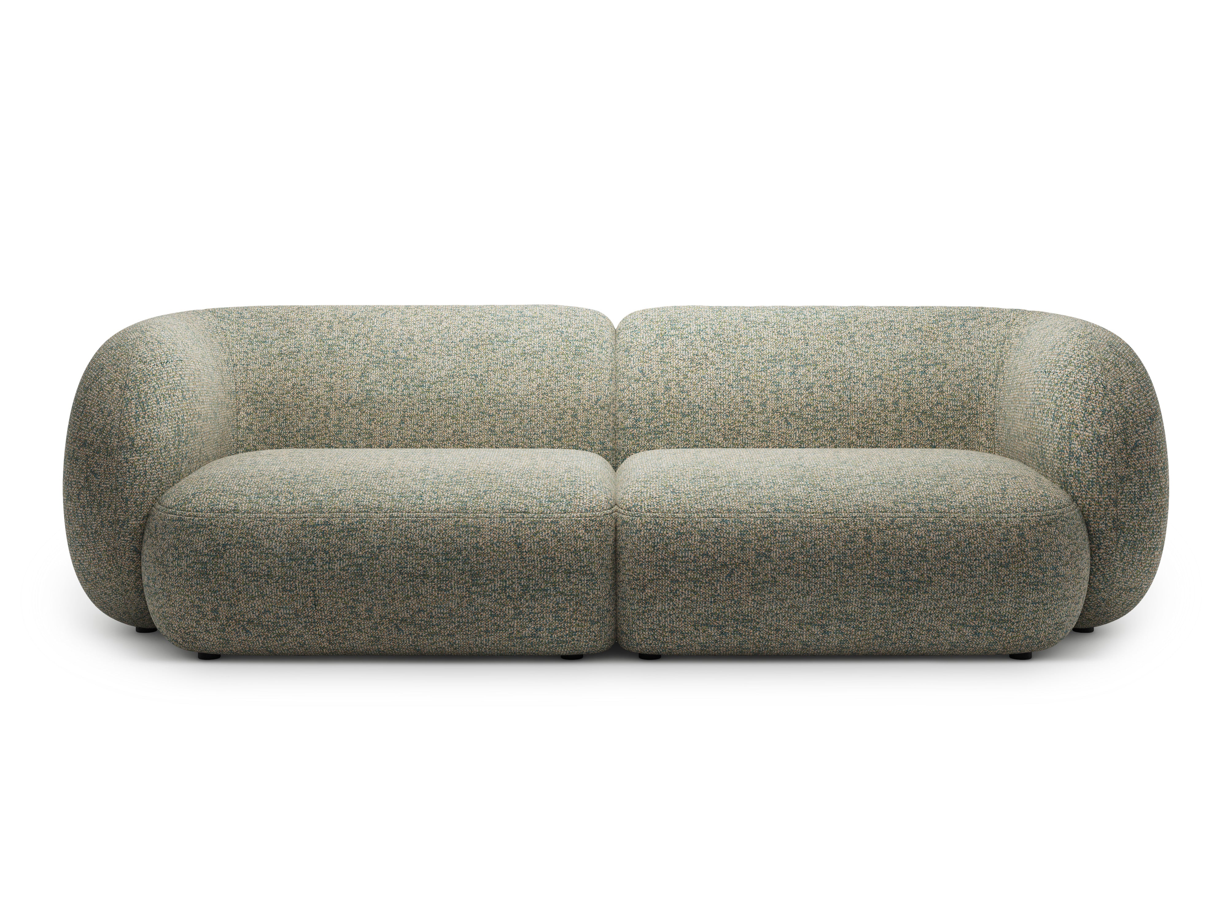 Sofa für 4 Personen KATE hellgrün meliert