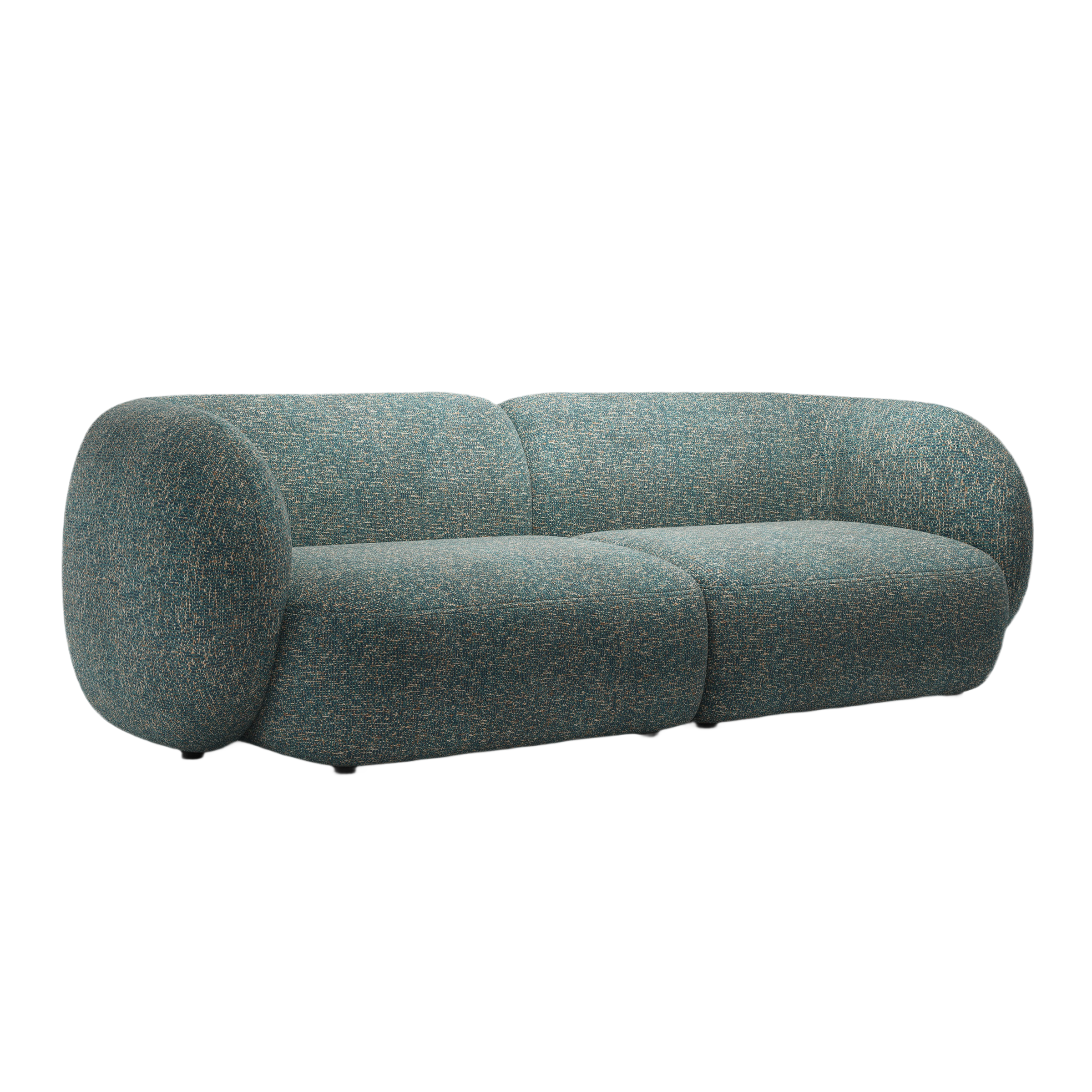 4-seater sofa KATE blue mélange