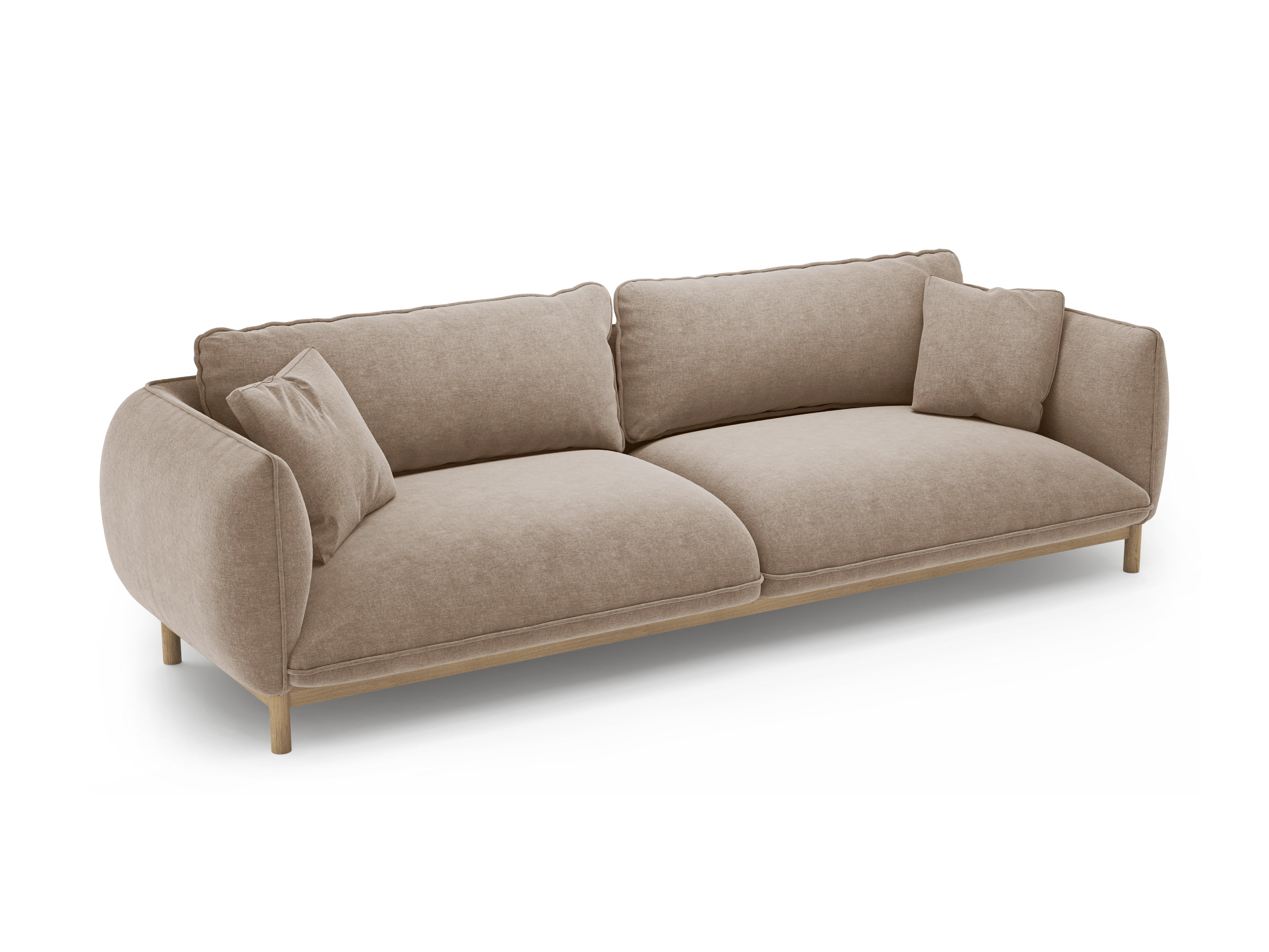 Sofa 4-persoons ADA zandkleurig chenille