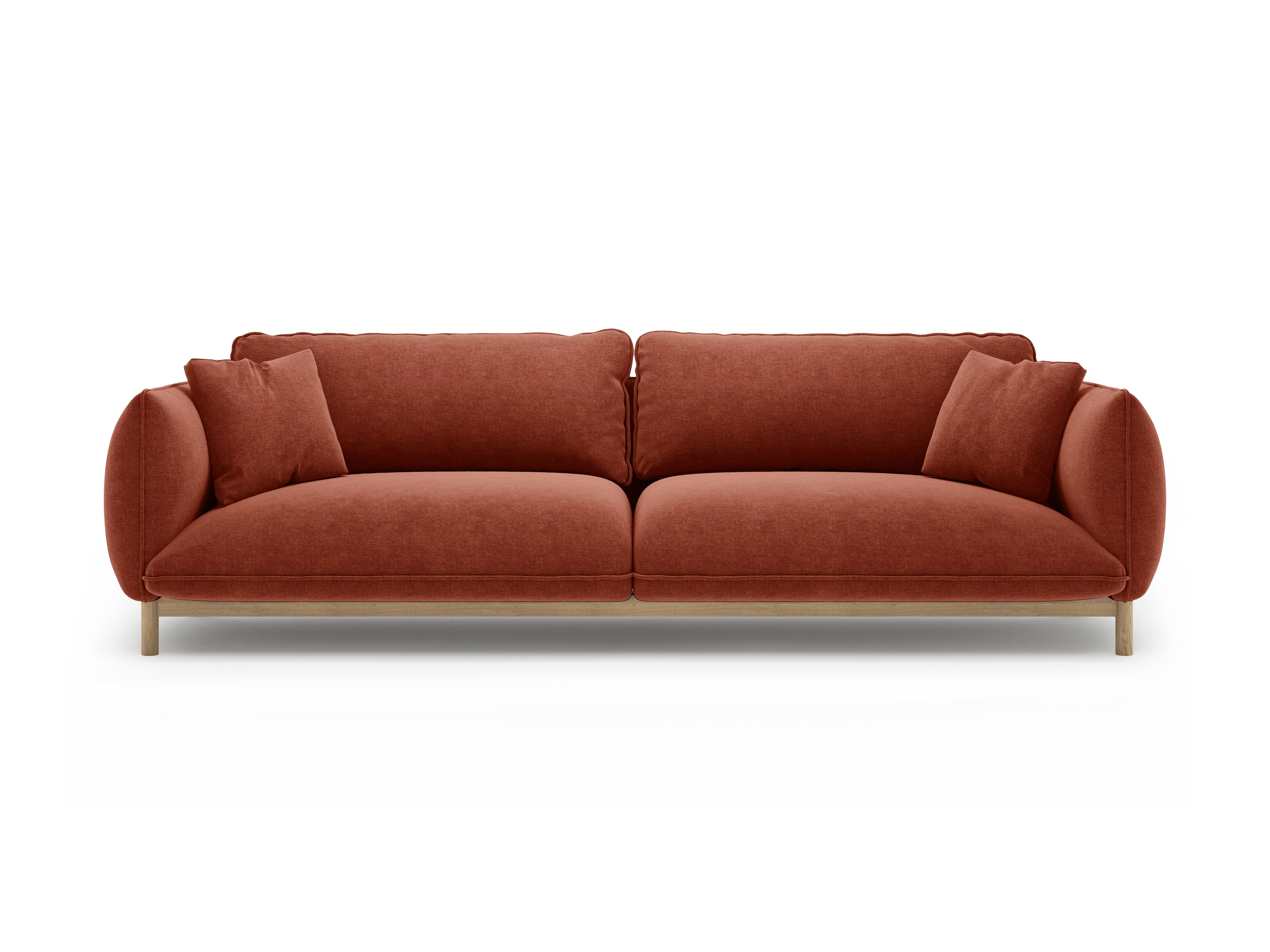 Sofa 4-sitzige ADA kastanienbraun Chenille