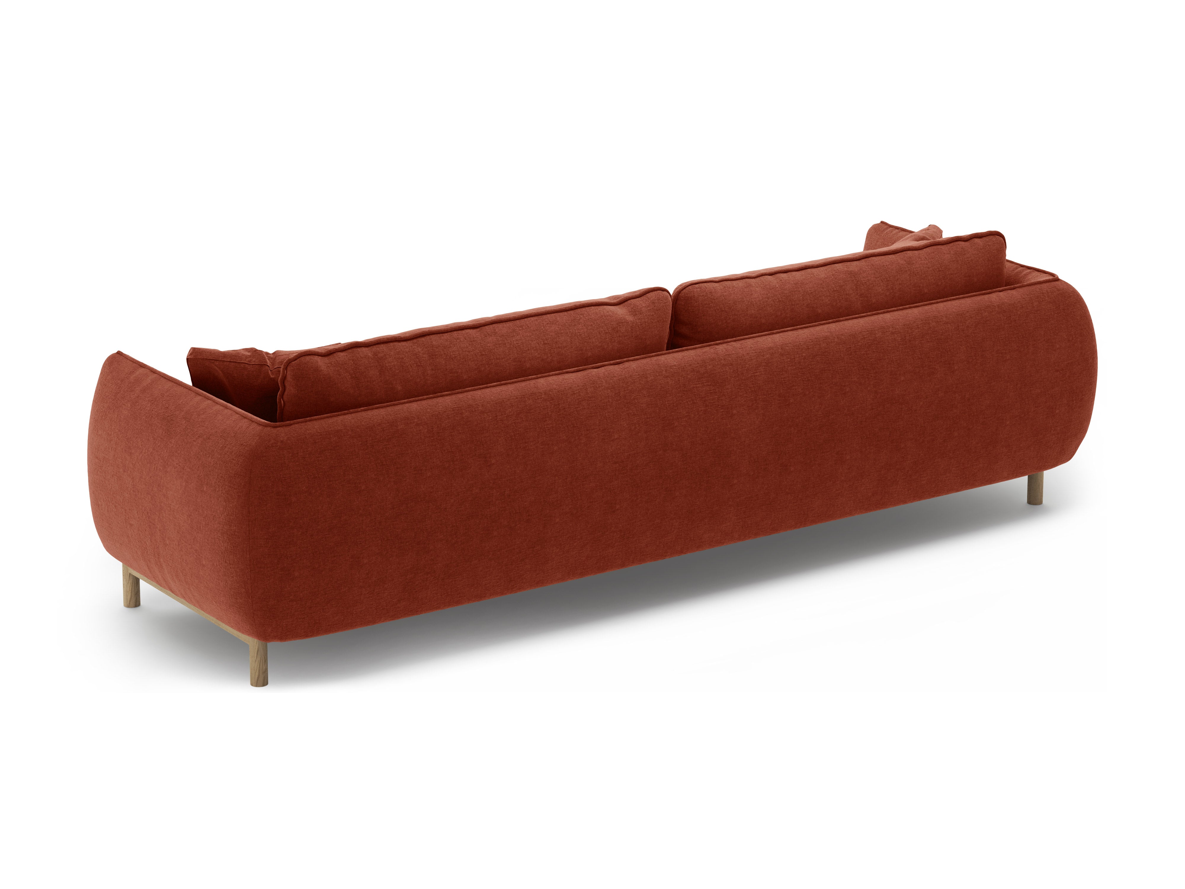 Sofa 4-sitzige ADA kastanienbraun Chenille