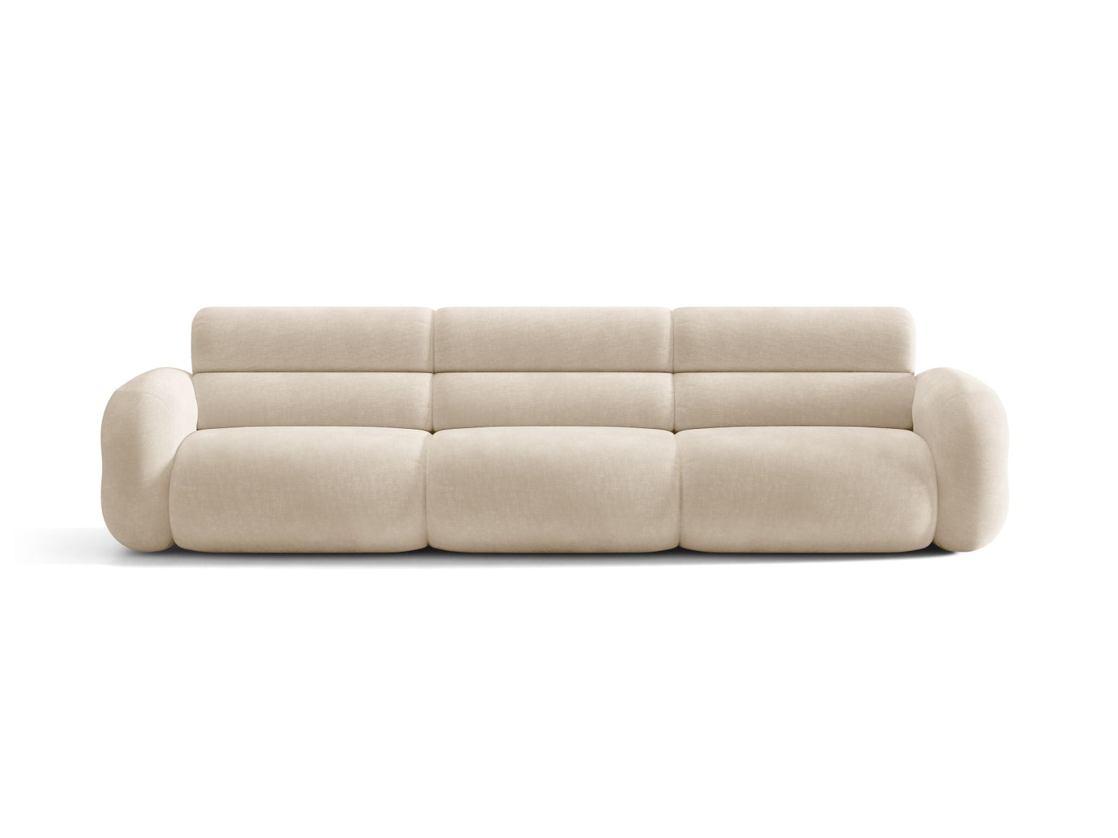 Sofa voor 4 personen NEO lichtbeige chenille