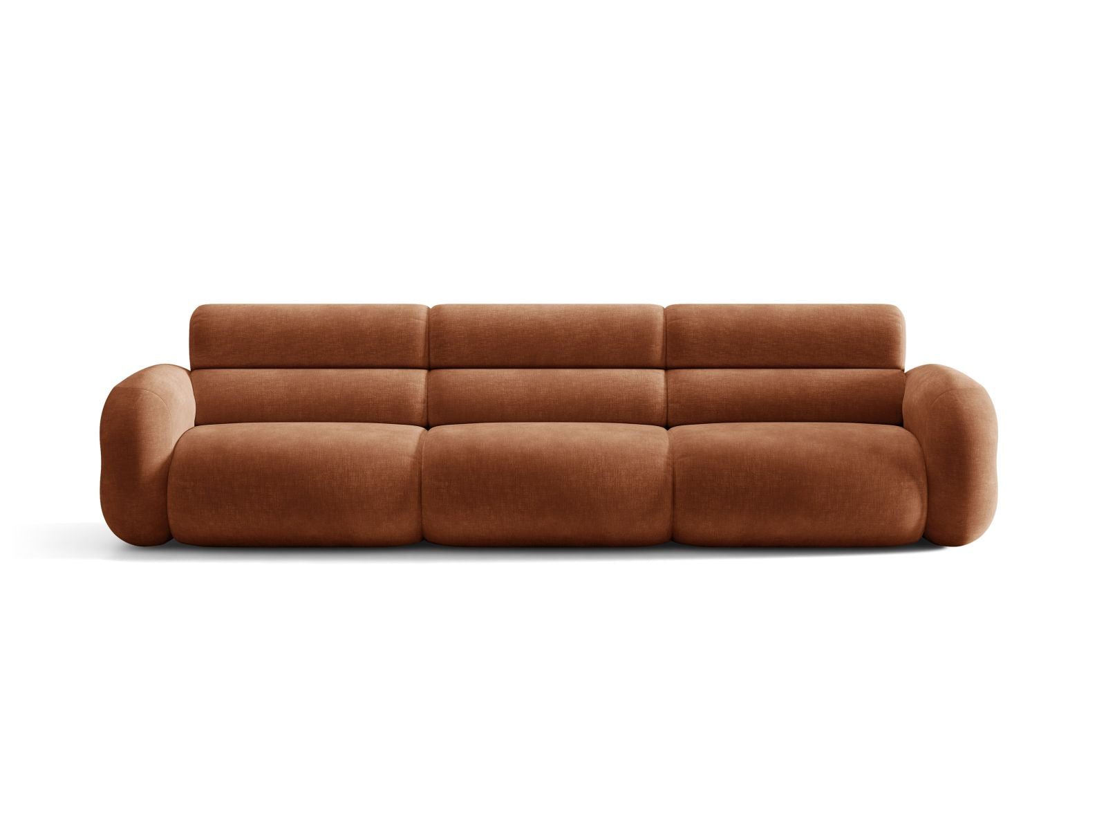 Sofa voor 4 personen NEO baksteen chenille