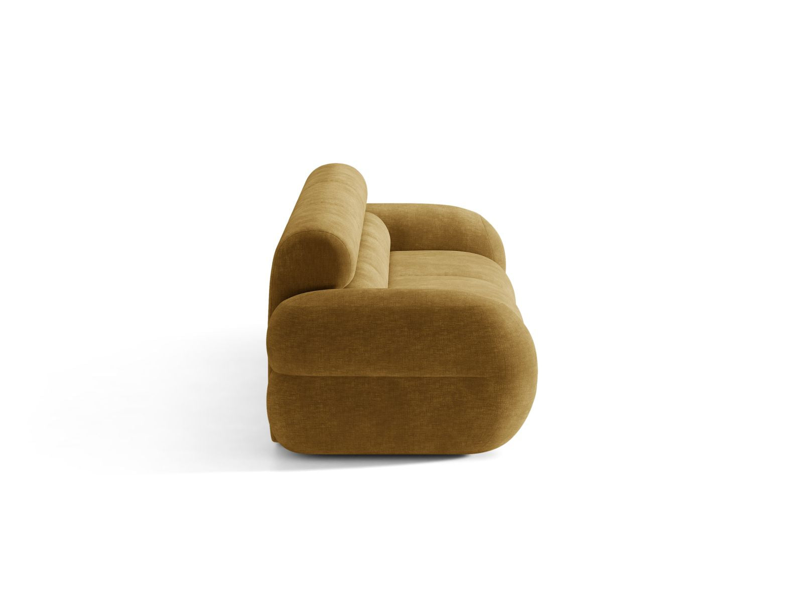 Sofa voor 4 personen NEO mosterdgeel chenille