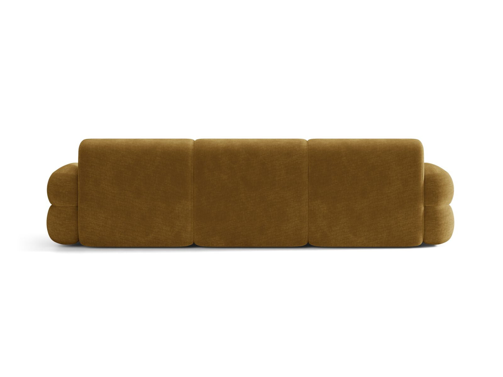 Sofa voor 4 personen NEO mosterdgeel chenille