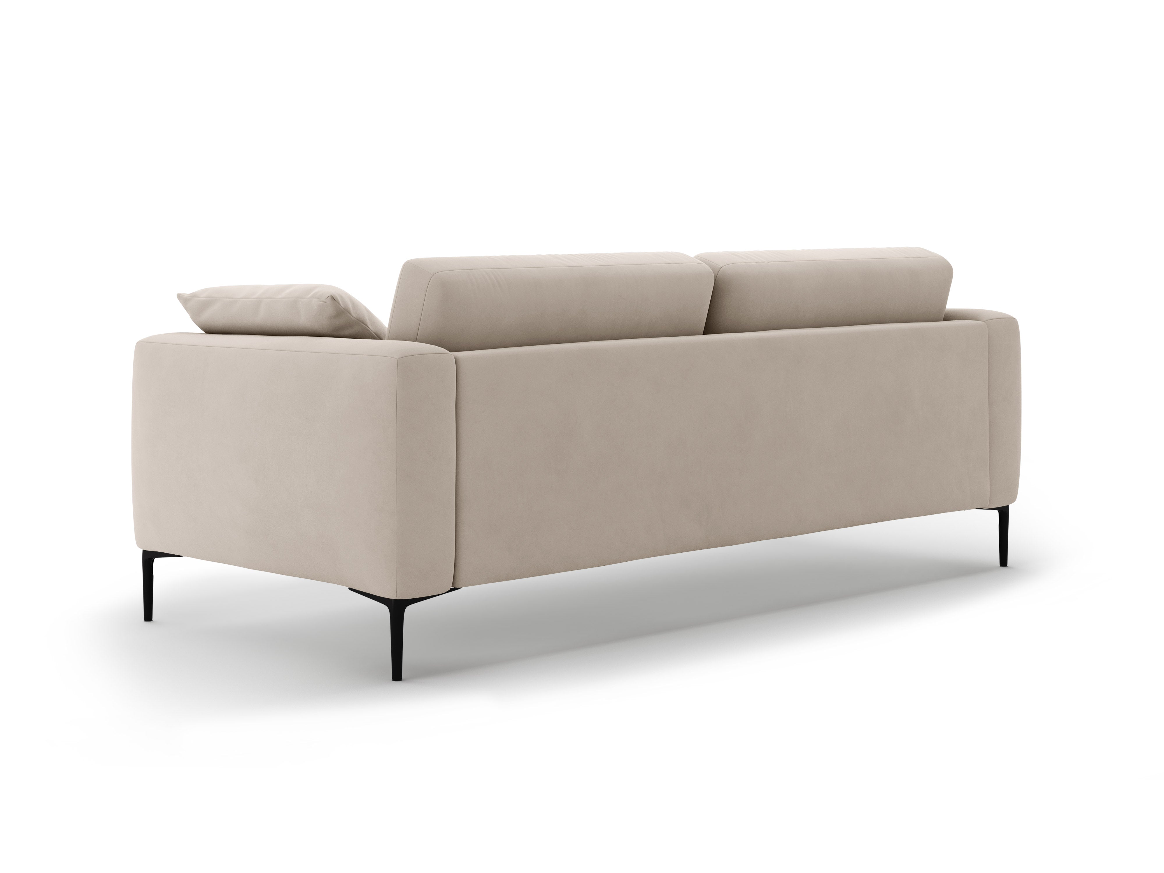 Sofa van fluweel voor 4 personen BEMY beige