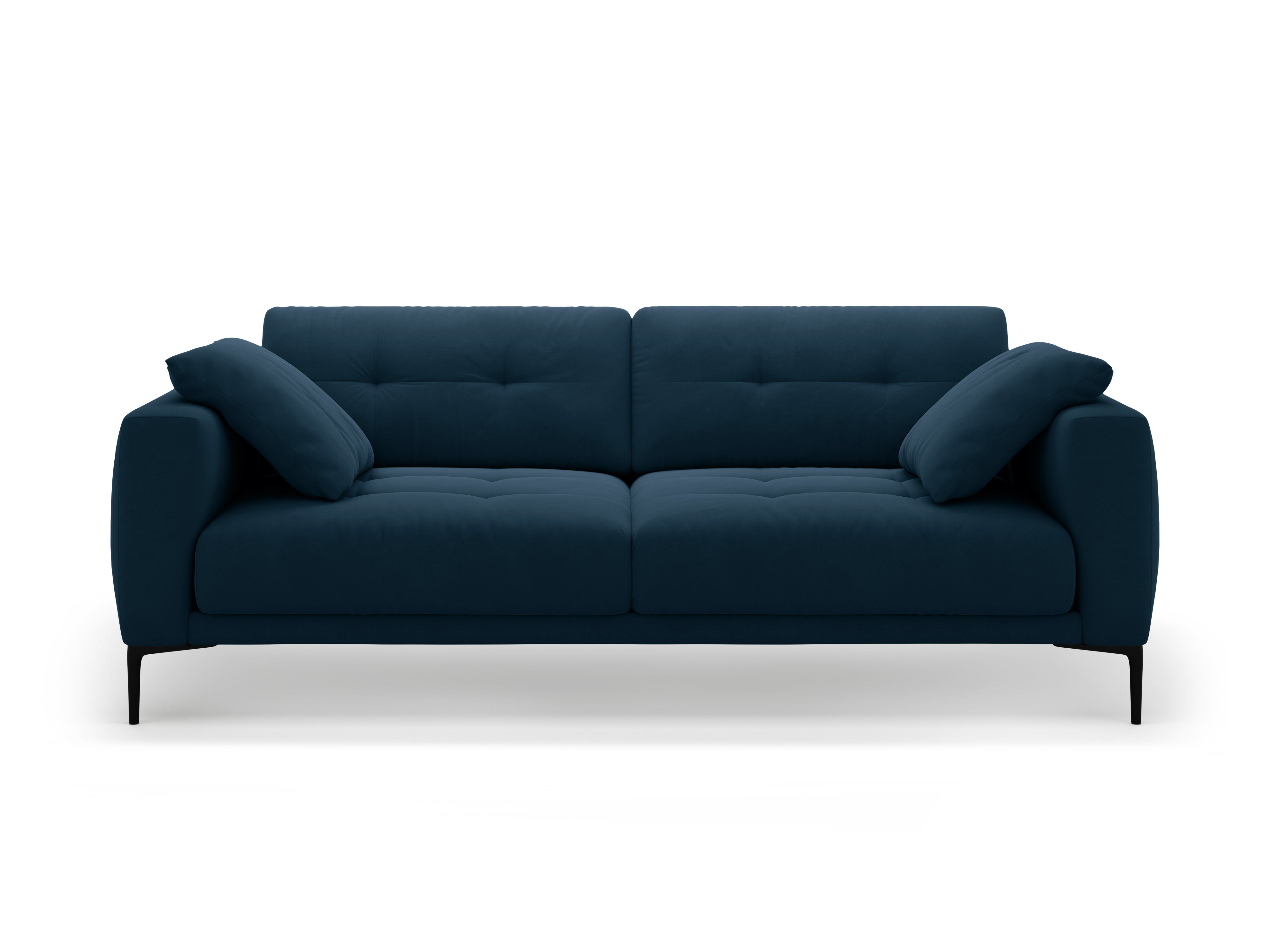 Sofa van fluweel voor 4 personen BEMY koninklijk blauw