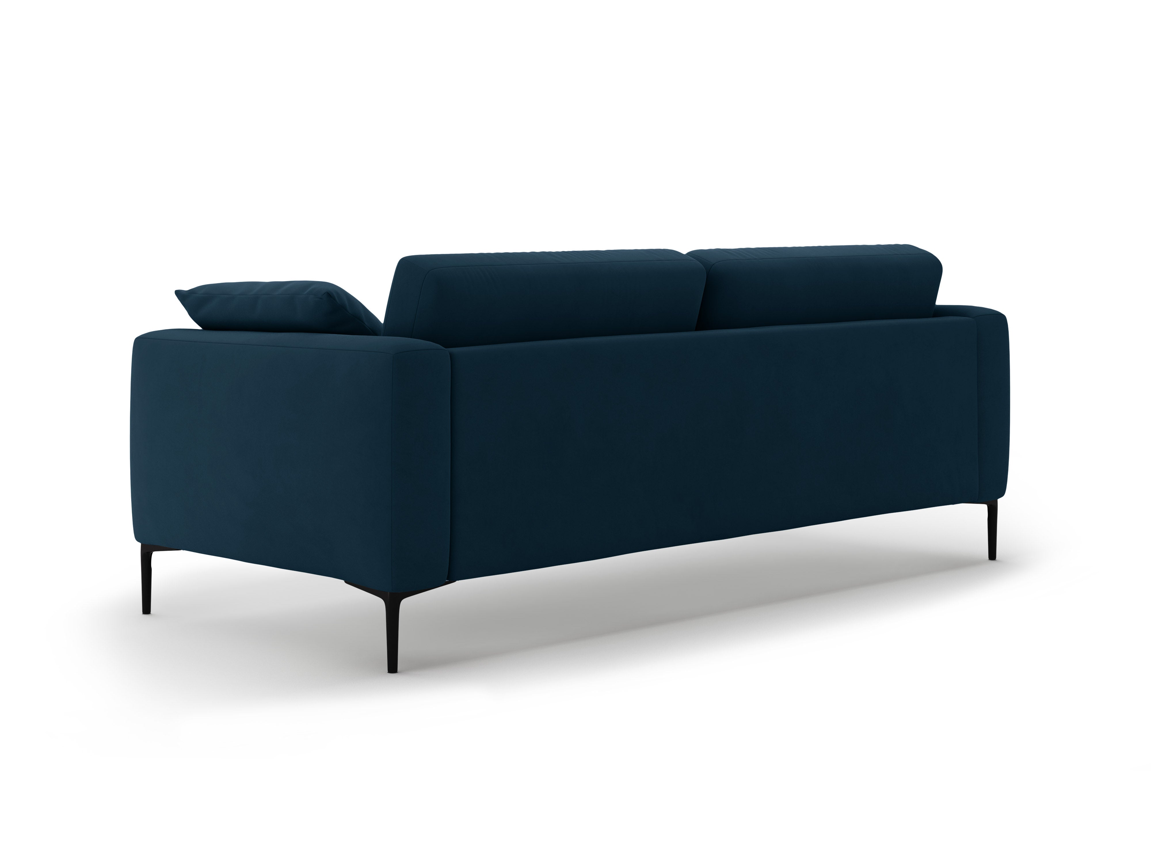 Sofa van fluweel voor 4 personen BEMY koninklijk blauw