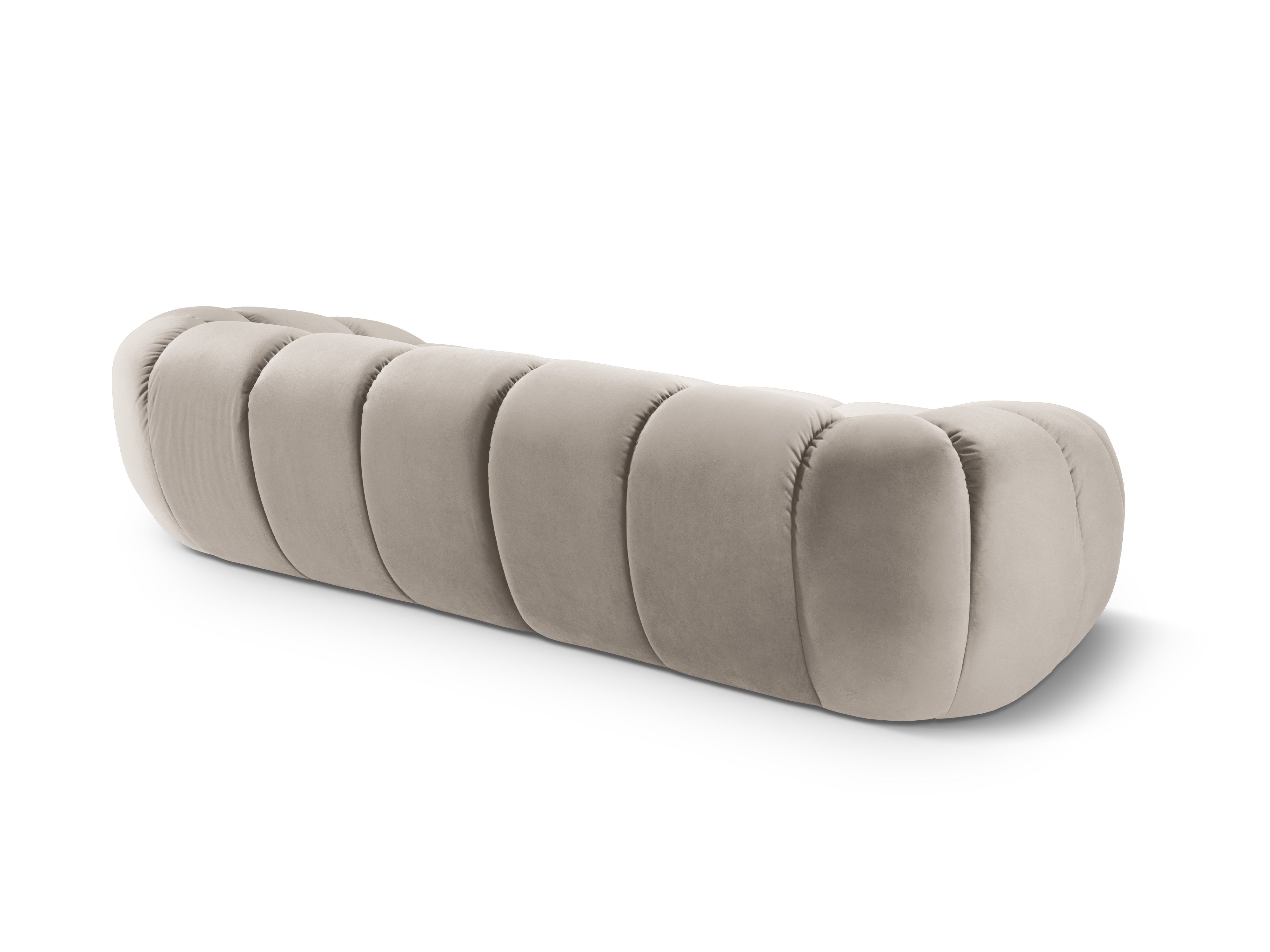 Sofa aus Samt für 4 Personen DIANA beige