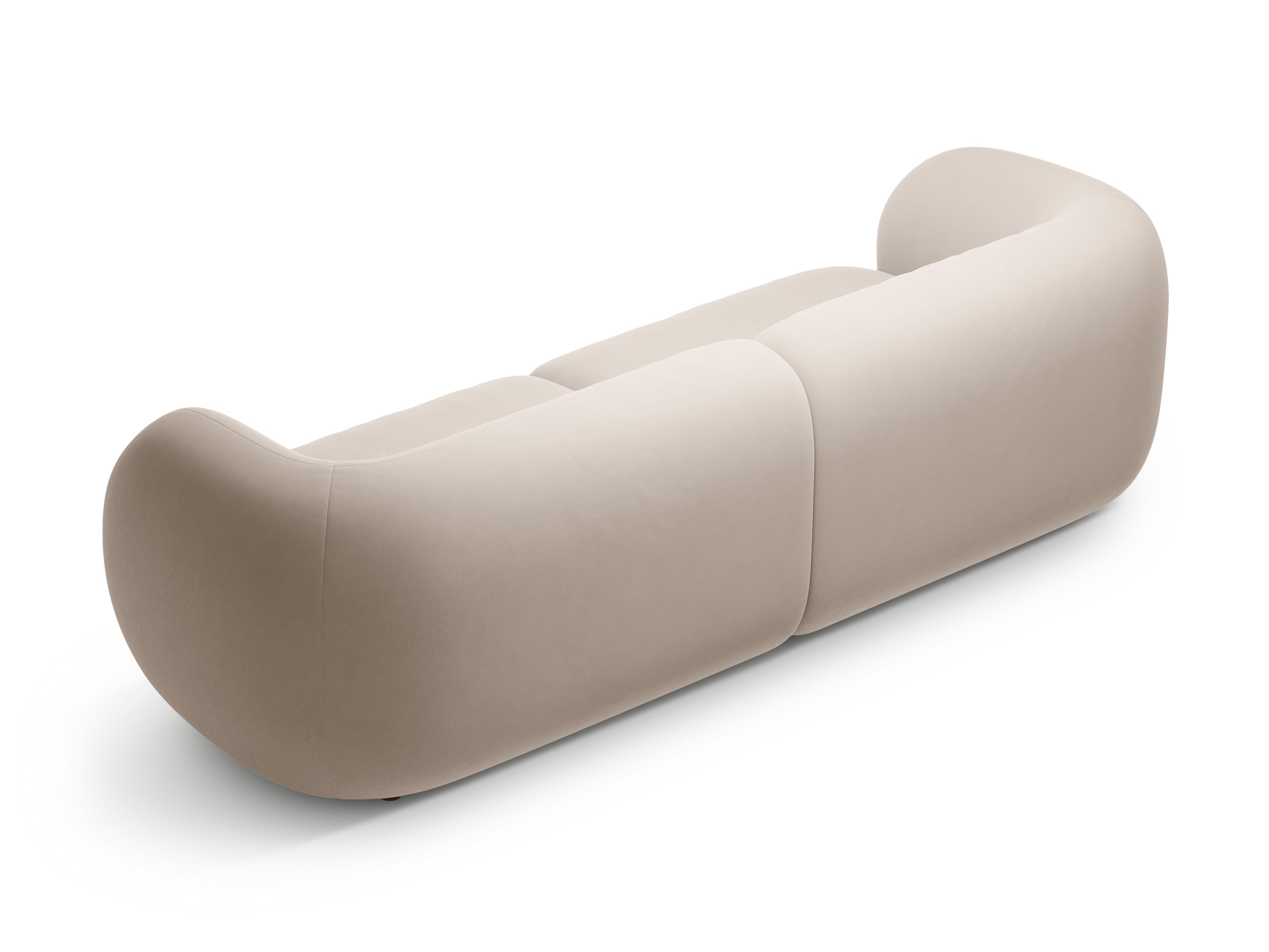 4-seater velvet sofa KATE beige
