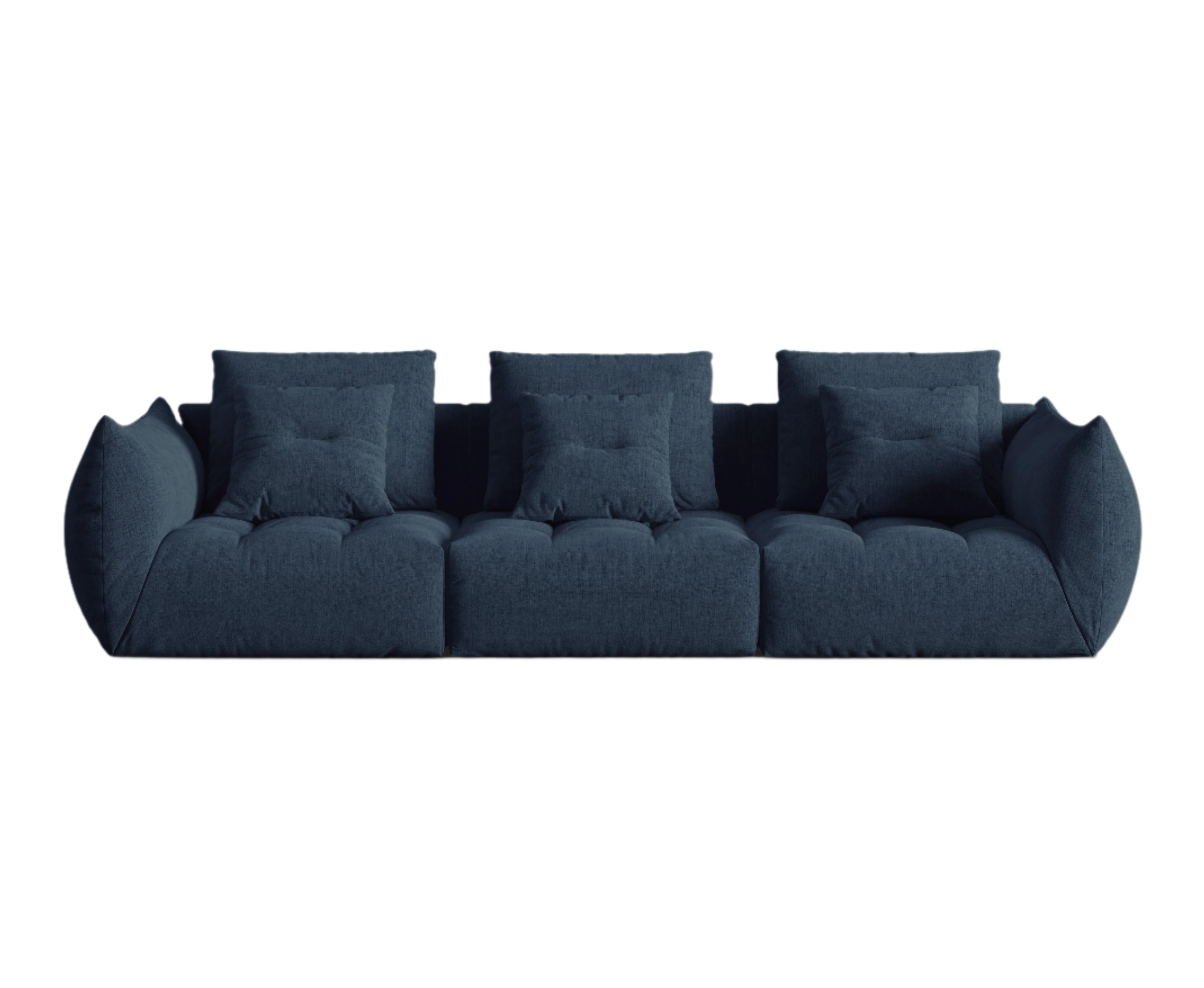 Dark blue 4-person sofa sofa