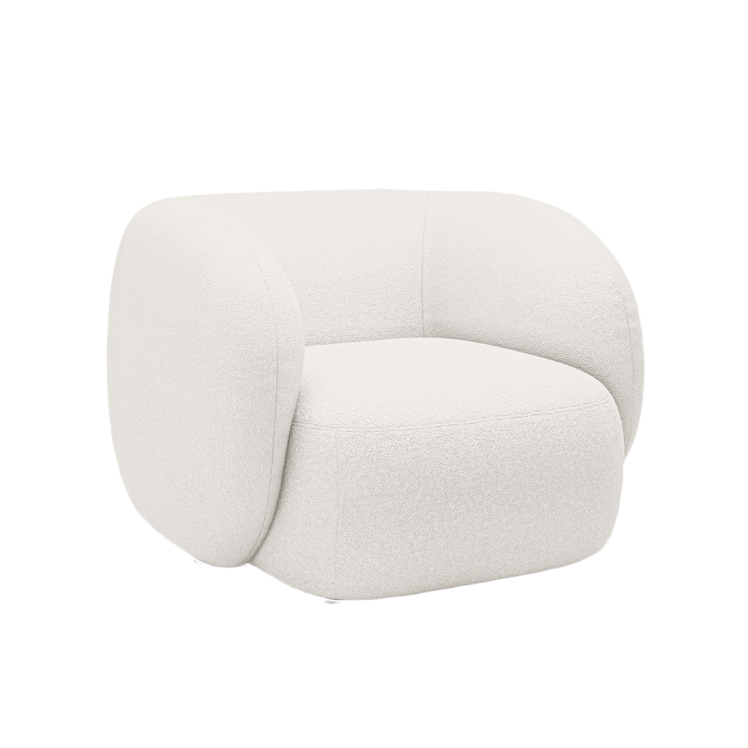Fauteuil KATE witte boucle