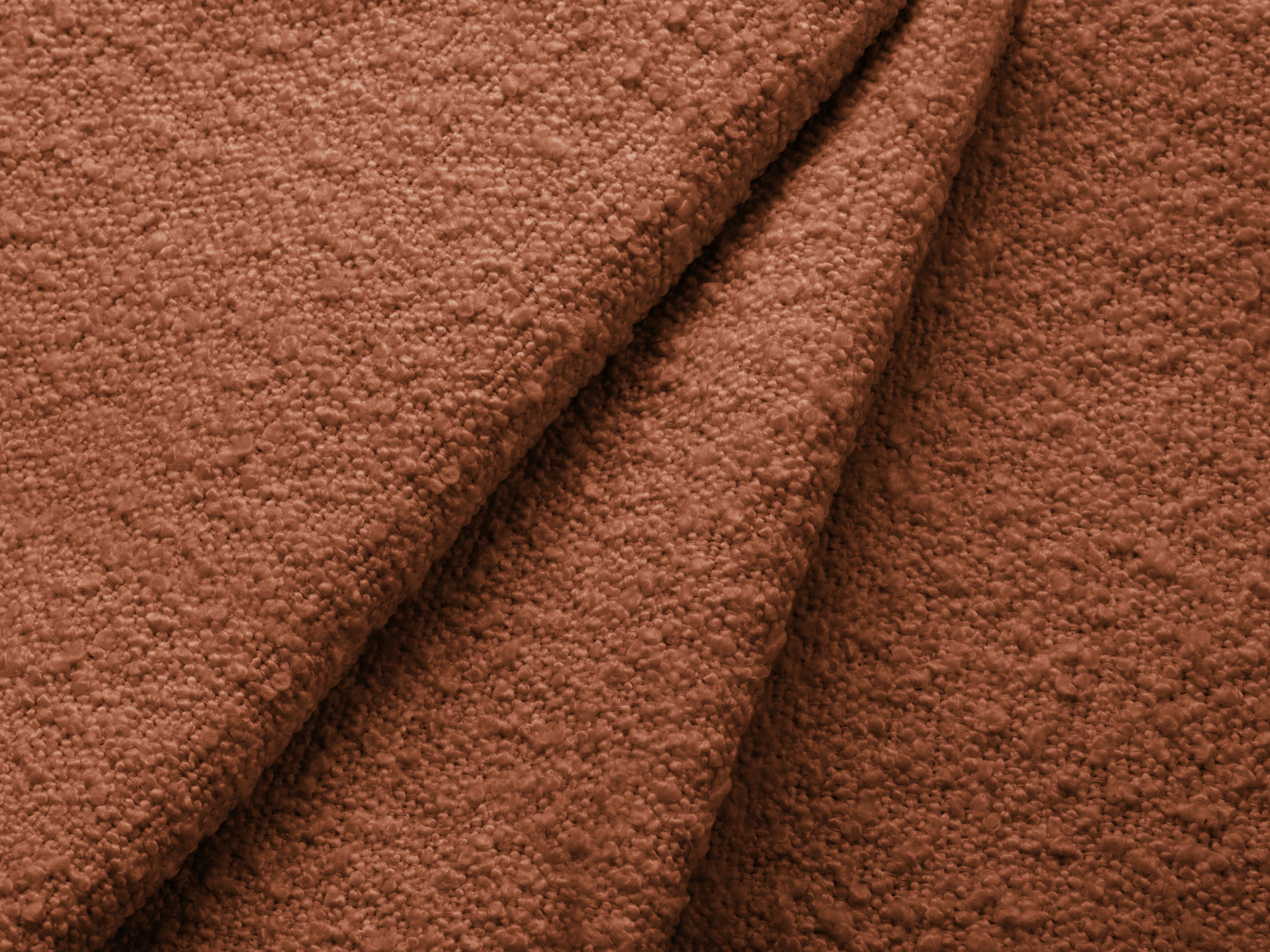 KATE terracotta boucle armchair