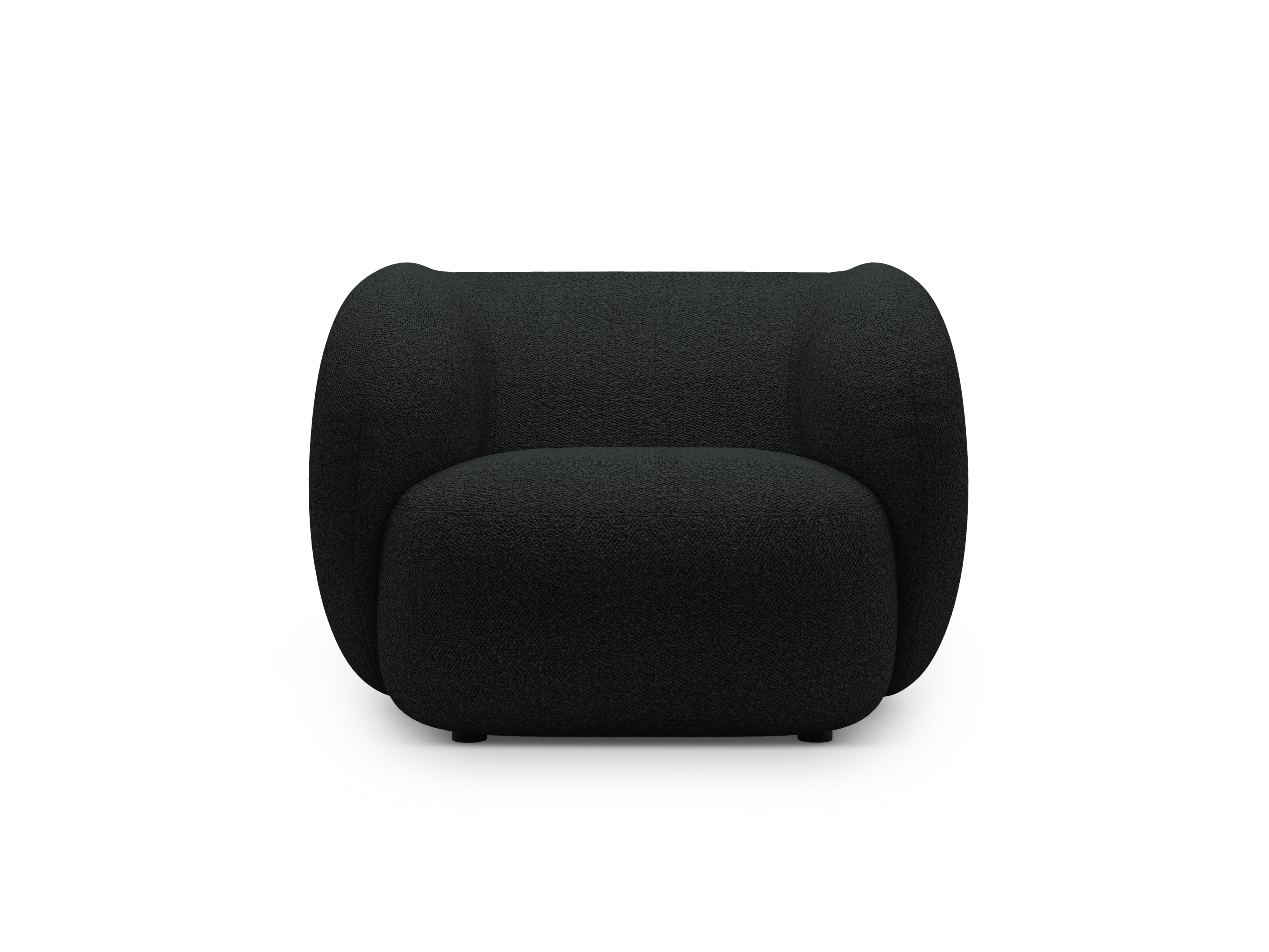 KATE Armchair black boucle
