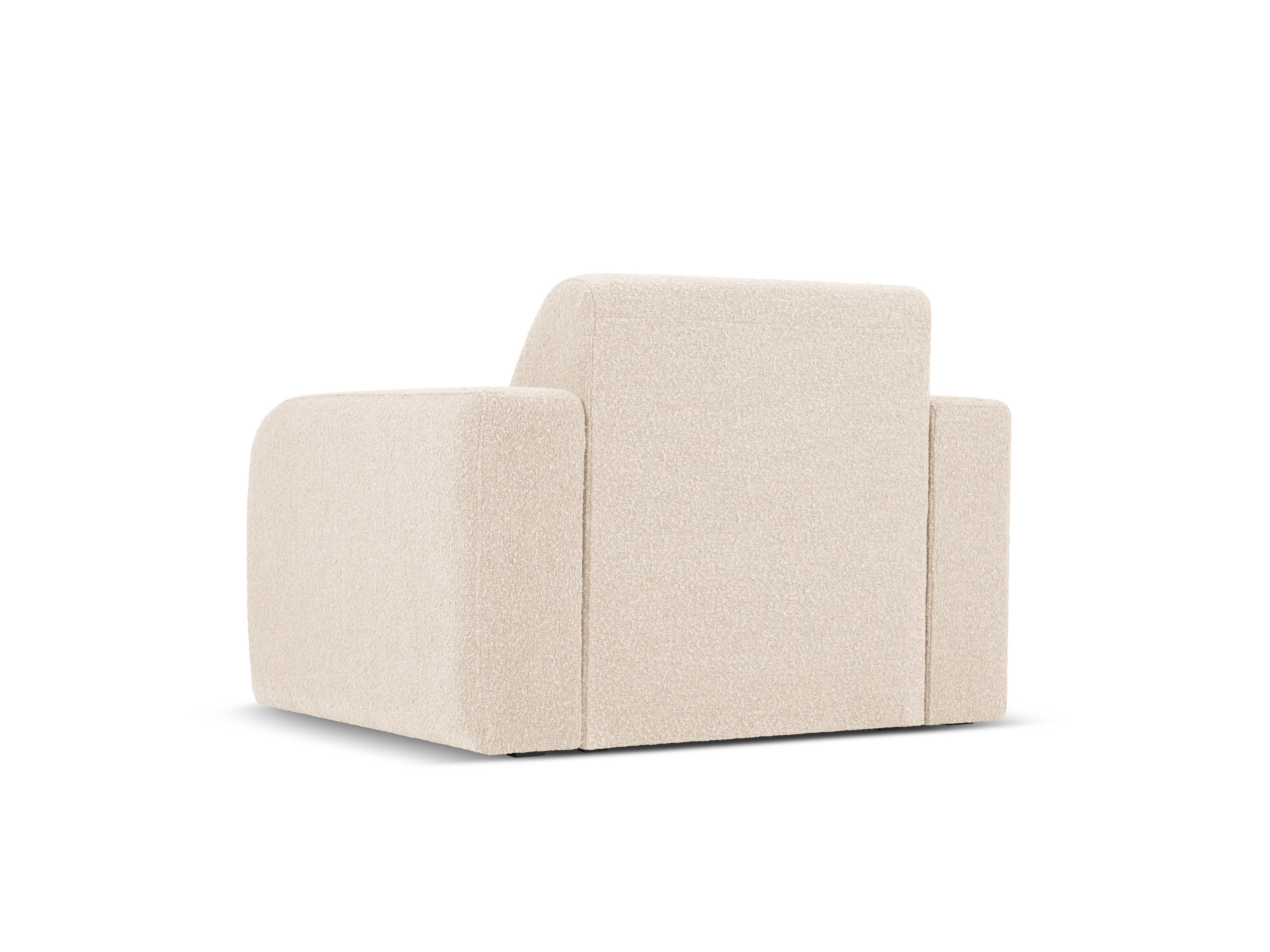 Fotel w tkaninie boucle MOLINO beżowy Micadoni Eye on Design