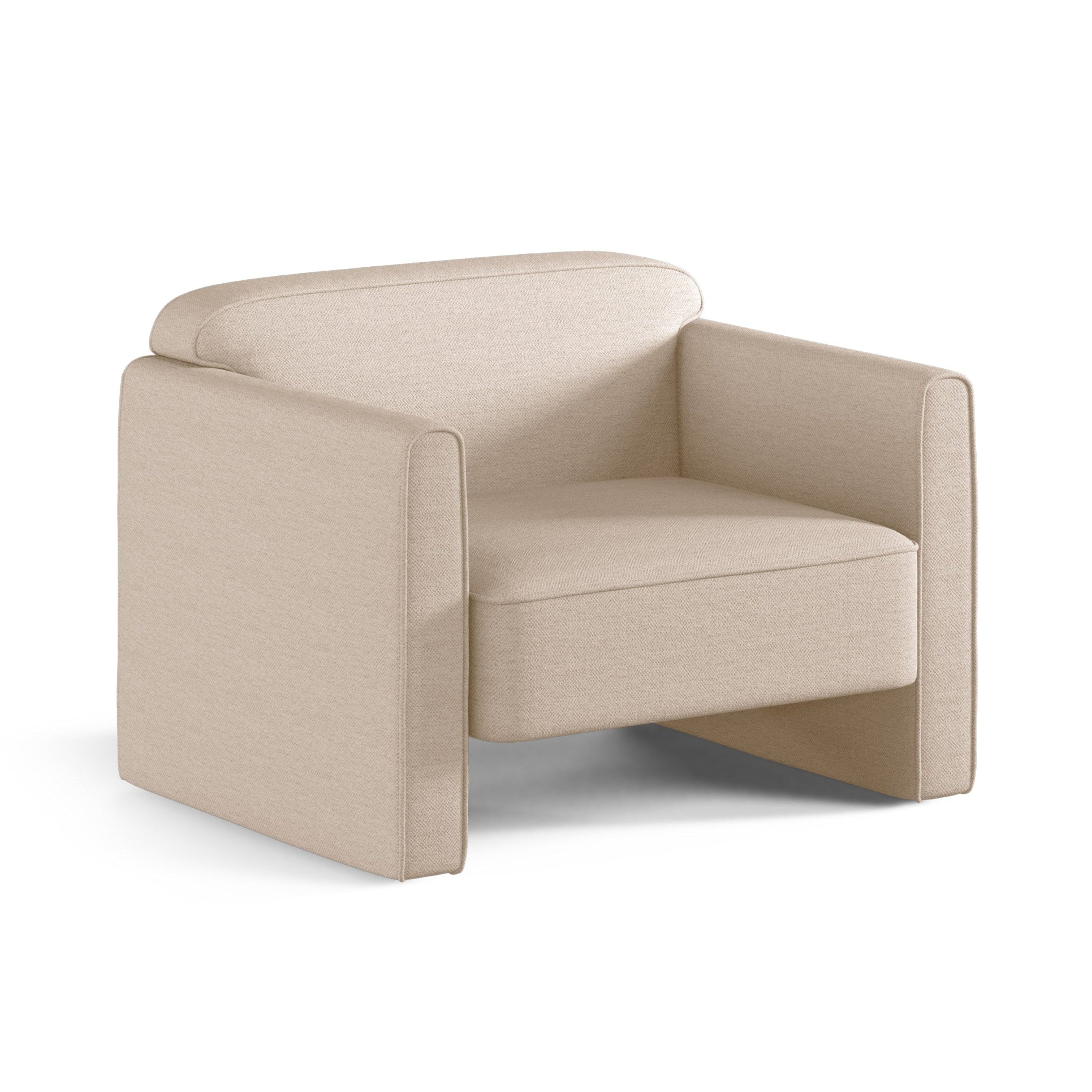 Fauteuil ABBY zandkleurig