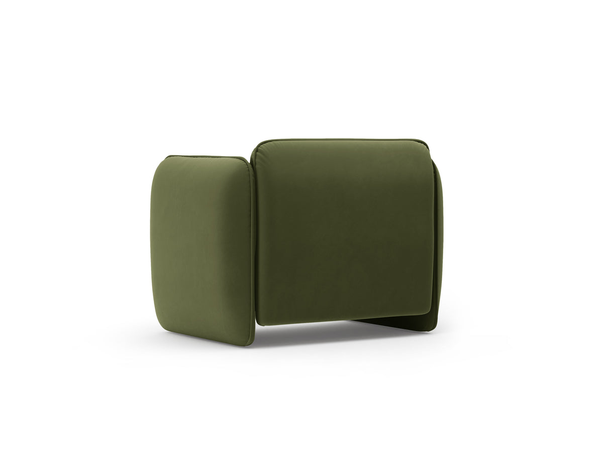 Velvet fauteuil GEORGIA legergroen