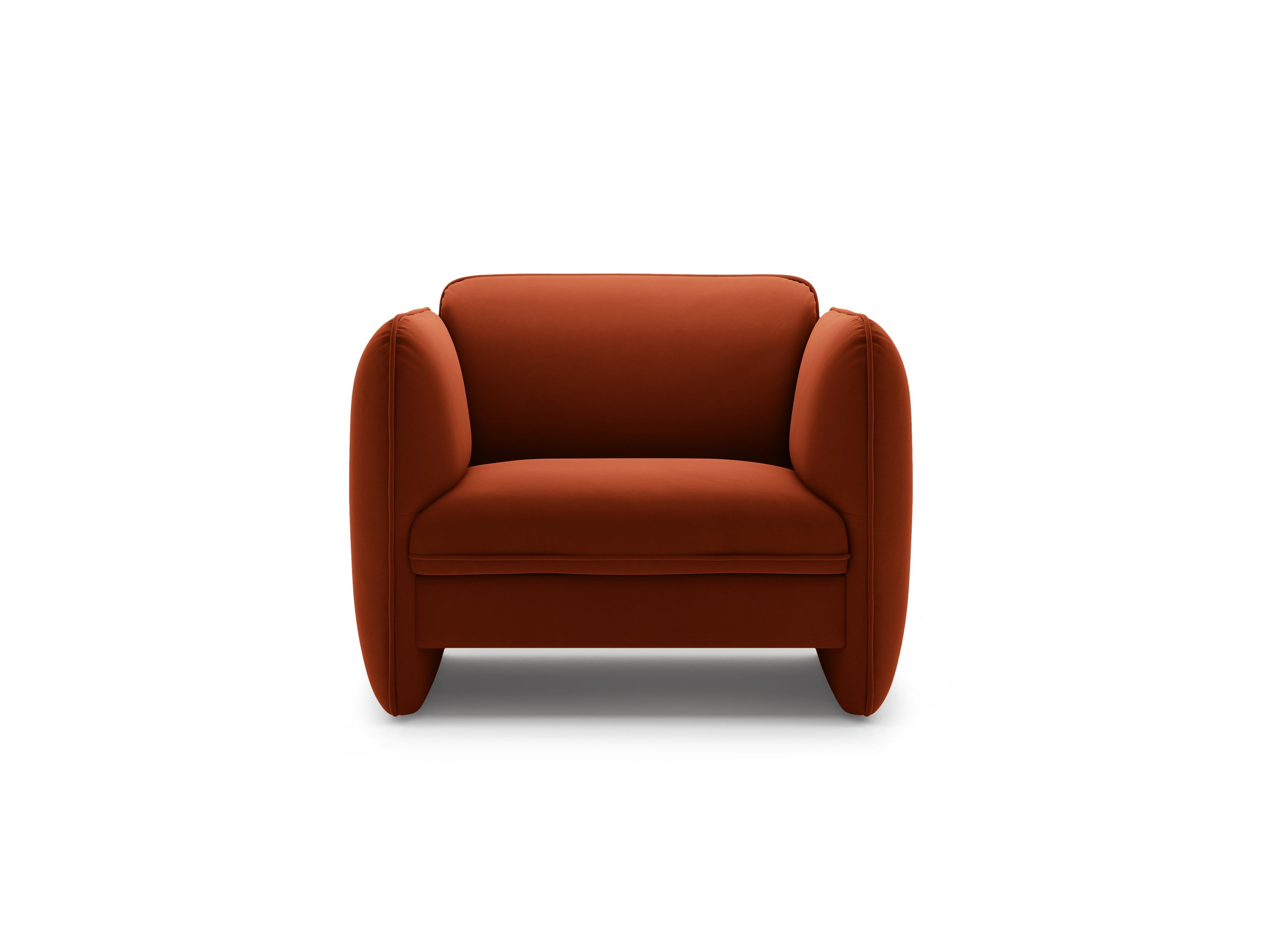 Velvet fauteuil GEORGIA kastanje