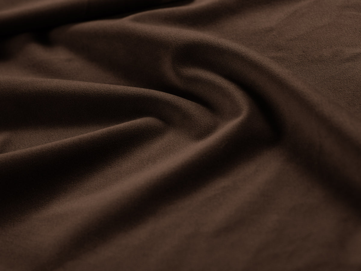 Velours fauteuil GEORGIA chocolade
