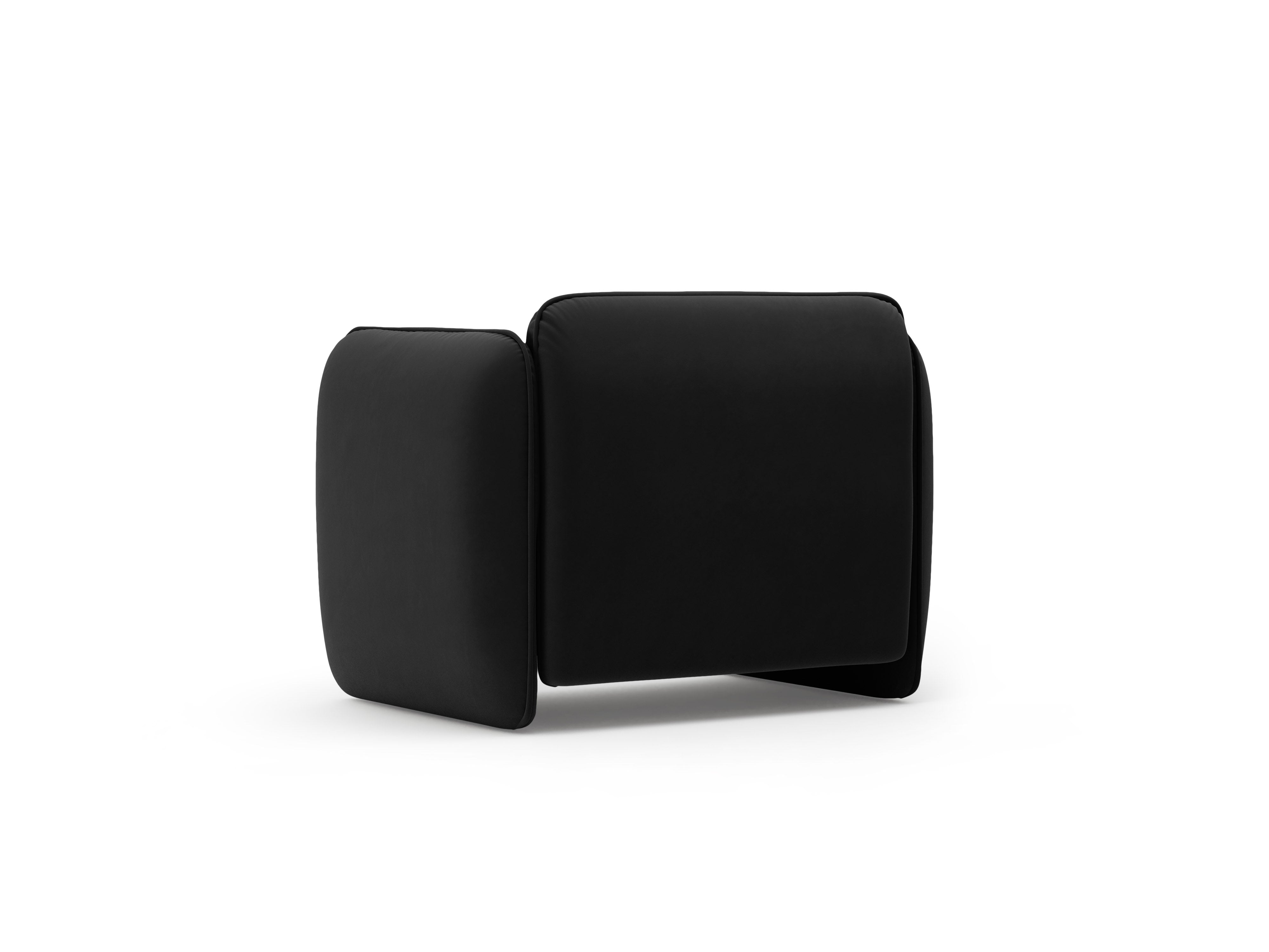 Velvet fauteuil GEORGIA zwart