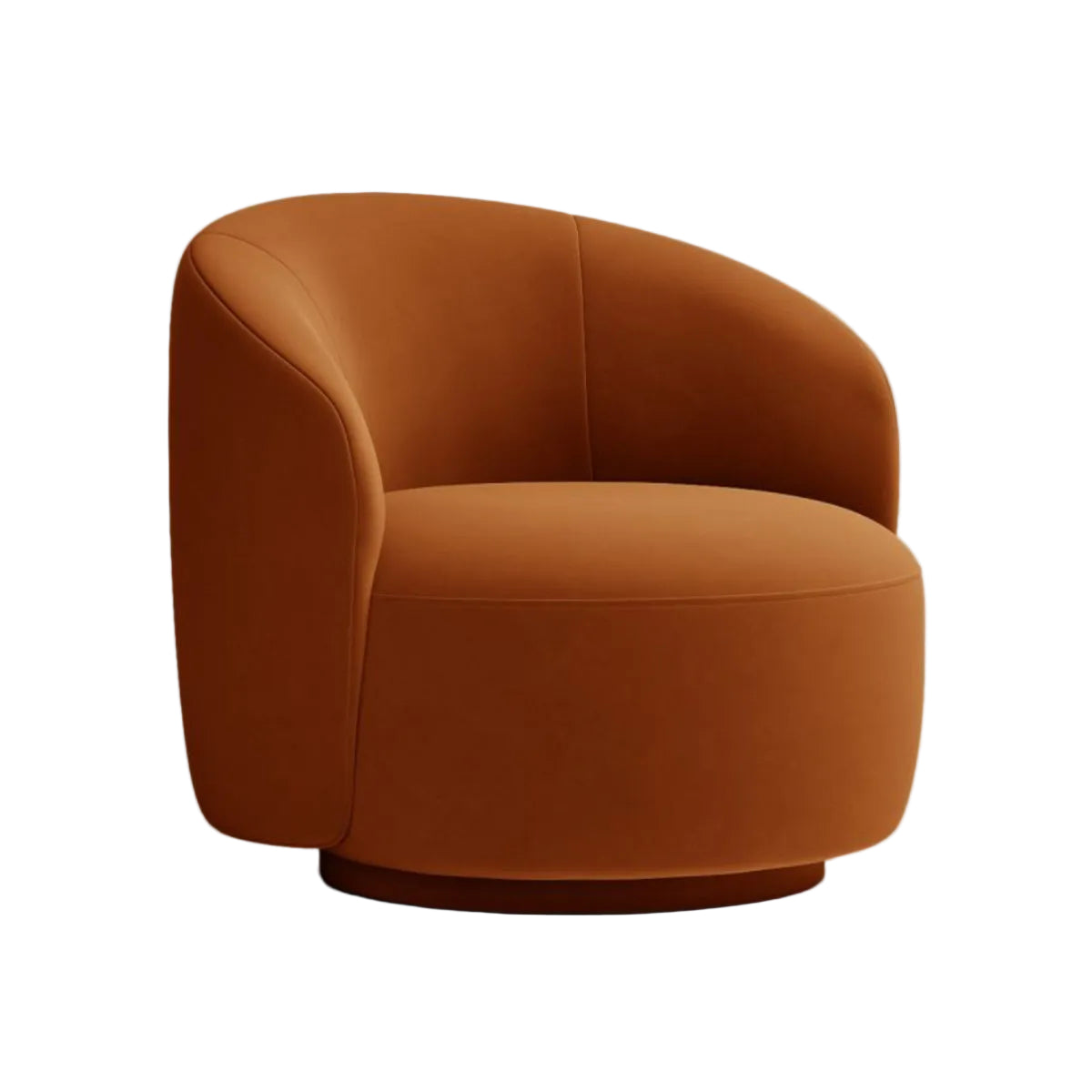 Fotel obrotowy aksamitny LETIZIA terakota – ujęcie 8