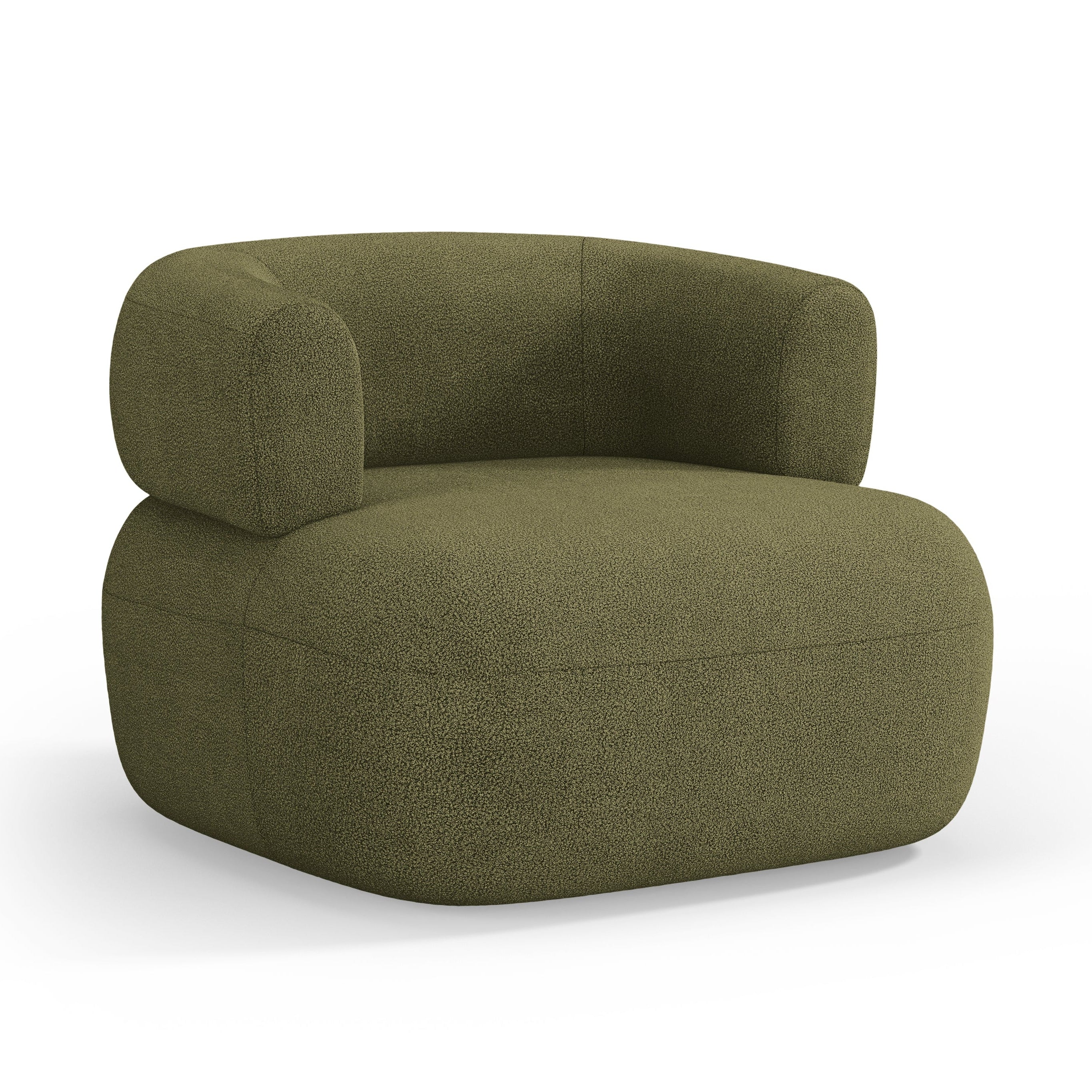 Fotel JENNY zielony boucle – Micadoni