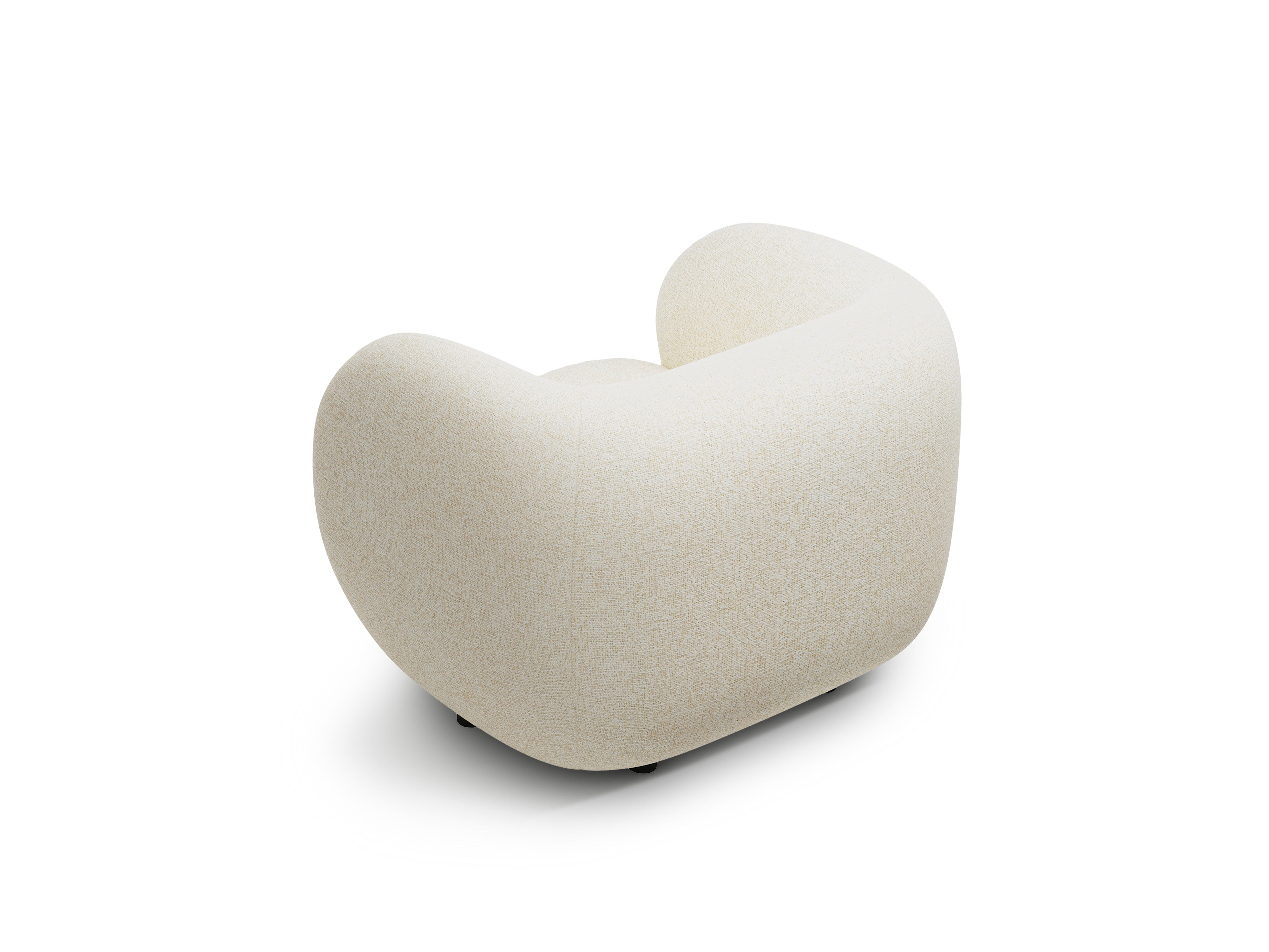 Fauteuil KATE lichtbeige gemêleerd