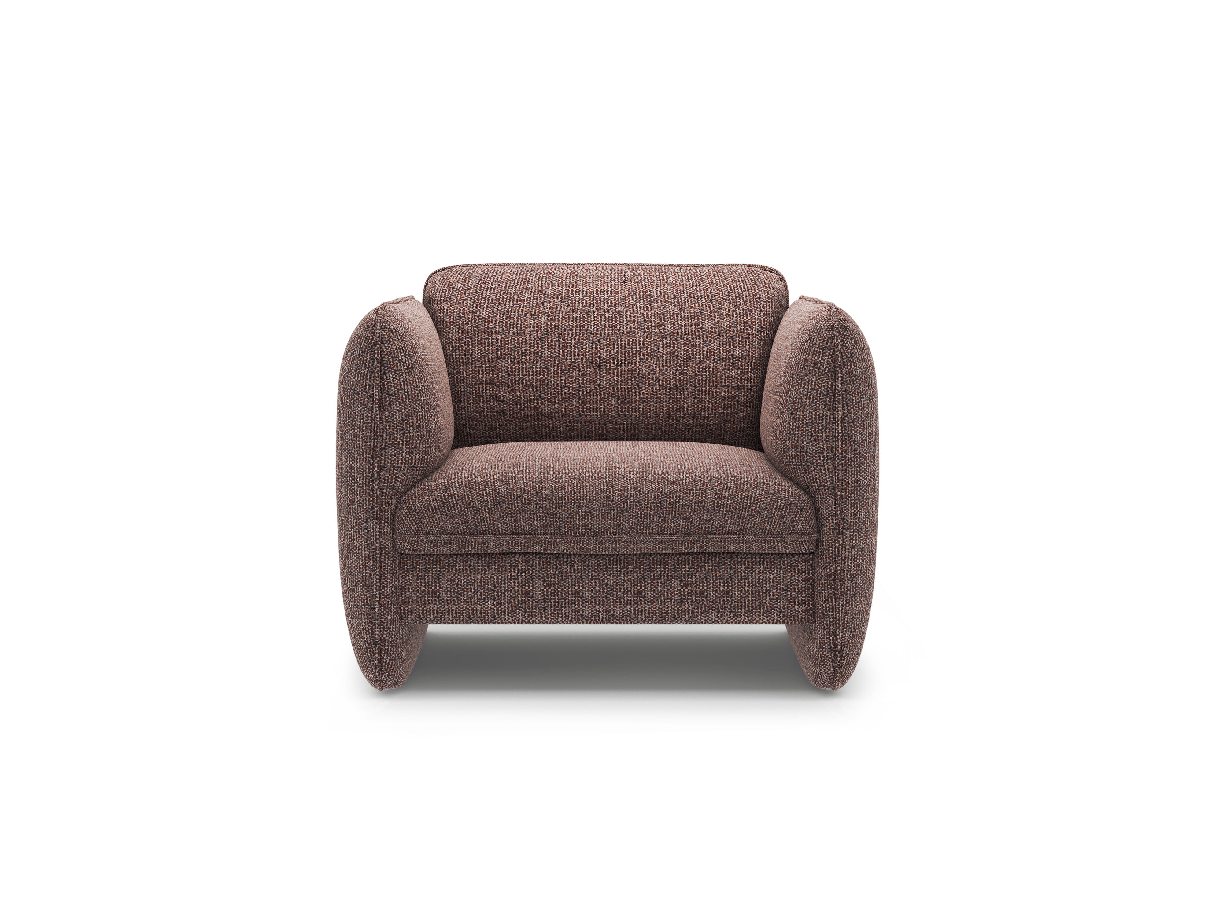 Fauteuil GEORGIA bruin chenille