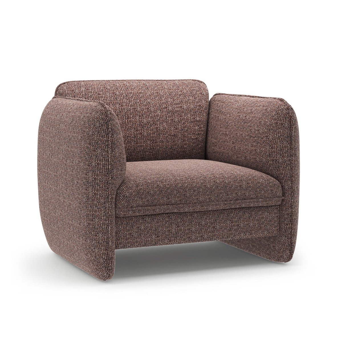 Fauteuil GEORGIA bruin chenille