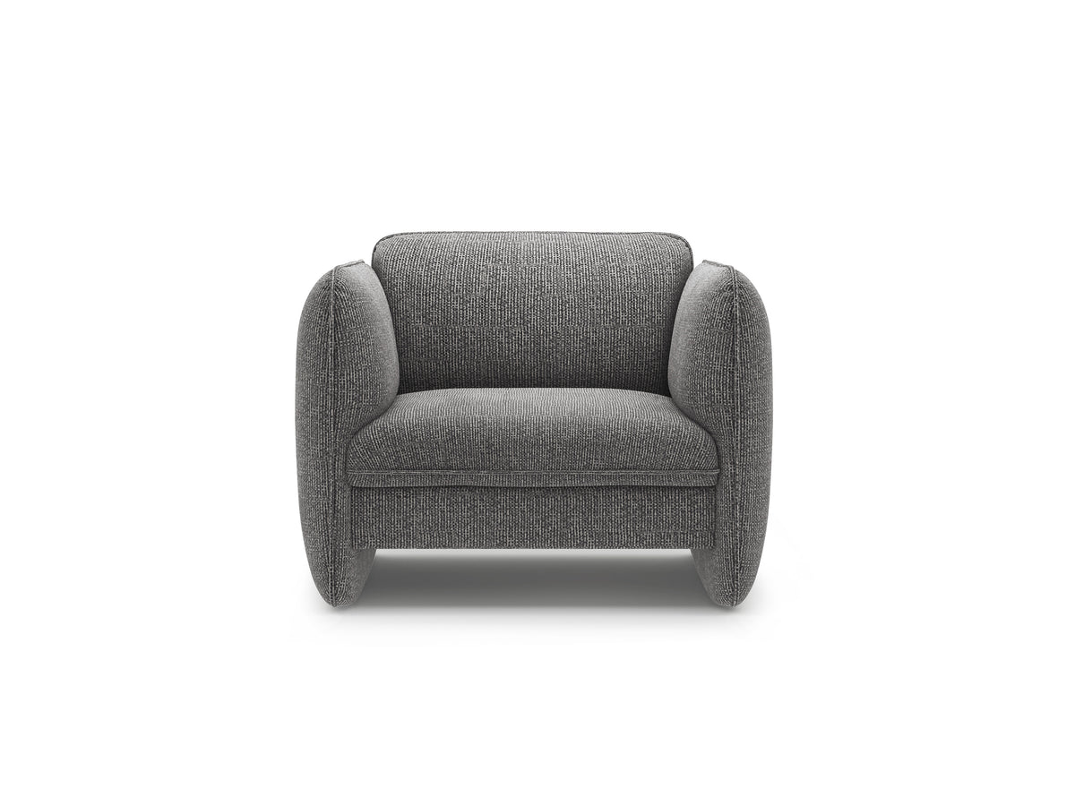 Fauteuil GEORGIA donkergrijs chenille