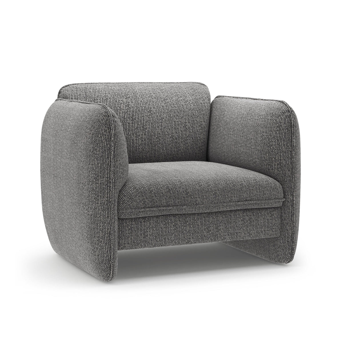 Fauteuil GEORGIA donkergrijs chenille