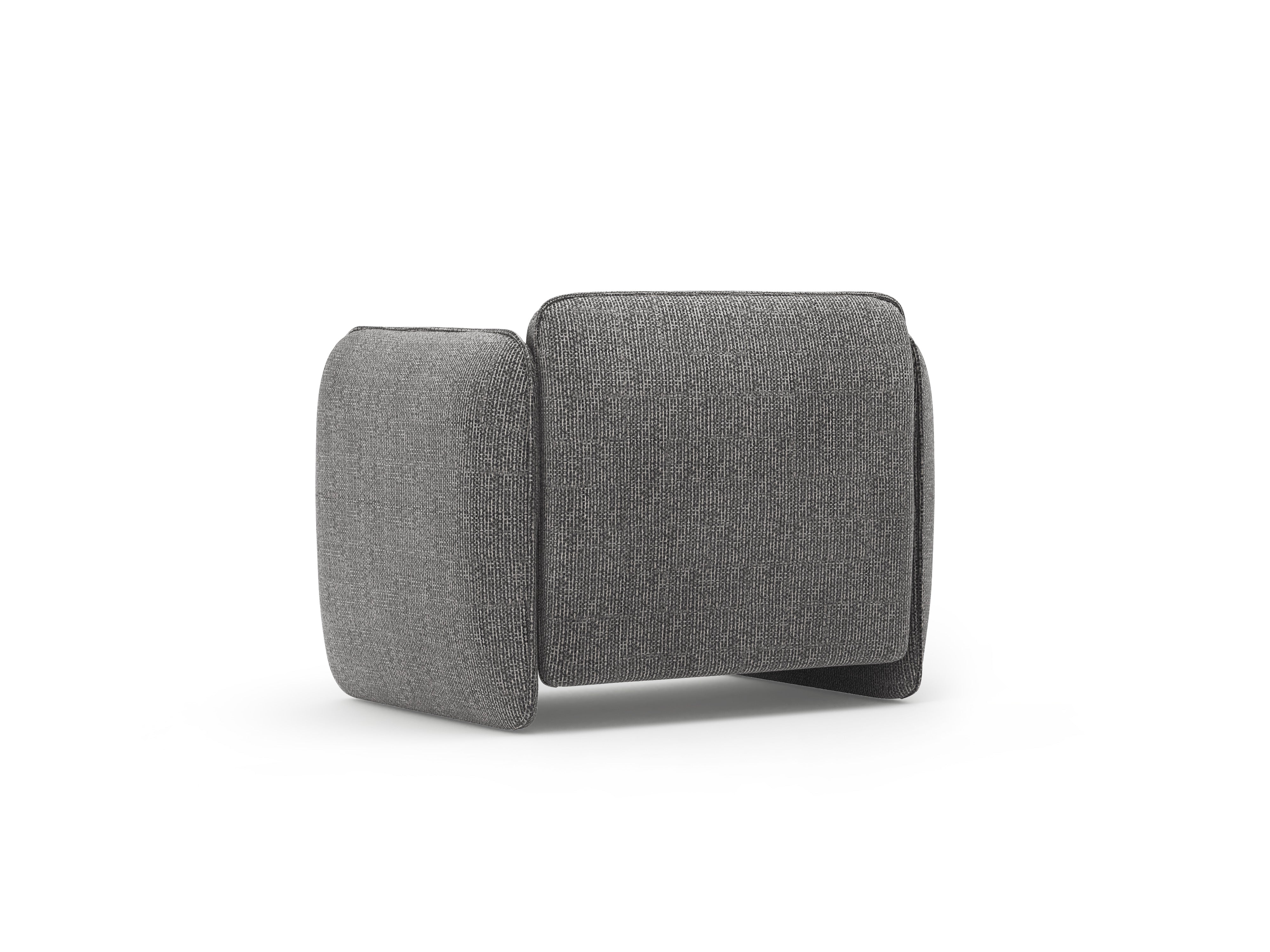 Fauteuil GEORGIA donkergrijs chenille