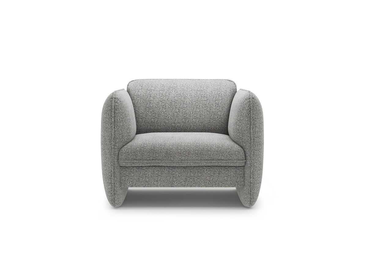 Fauteuil GEORGIA grijs chenille