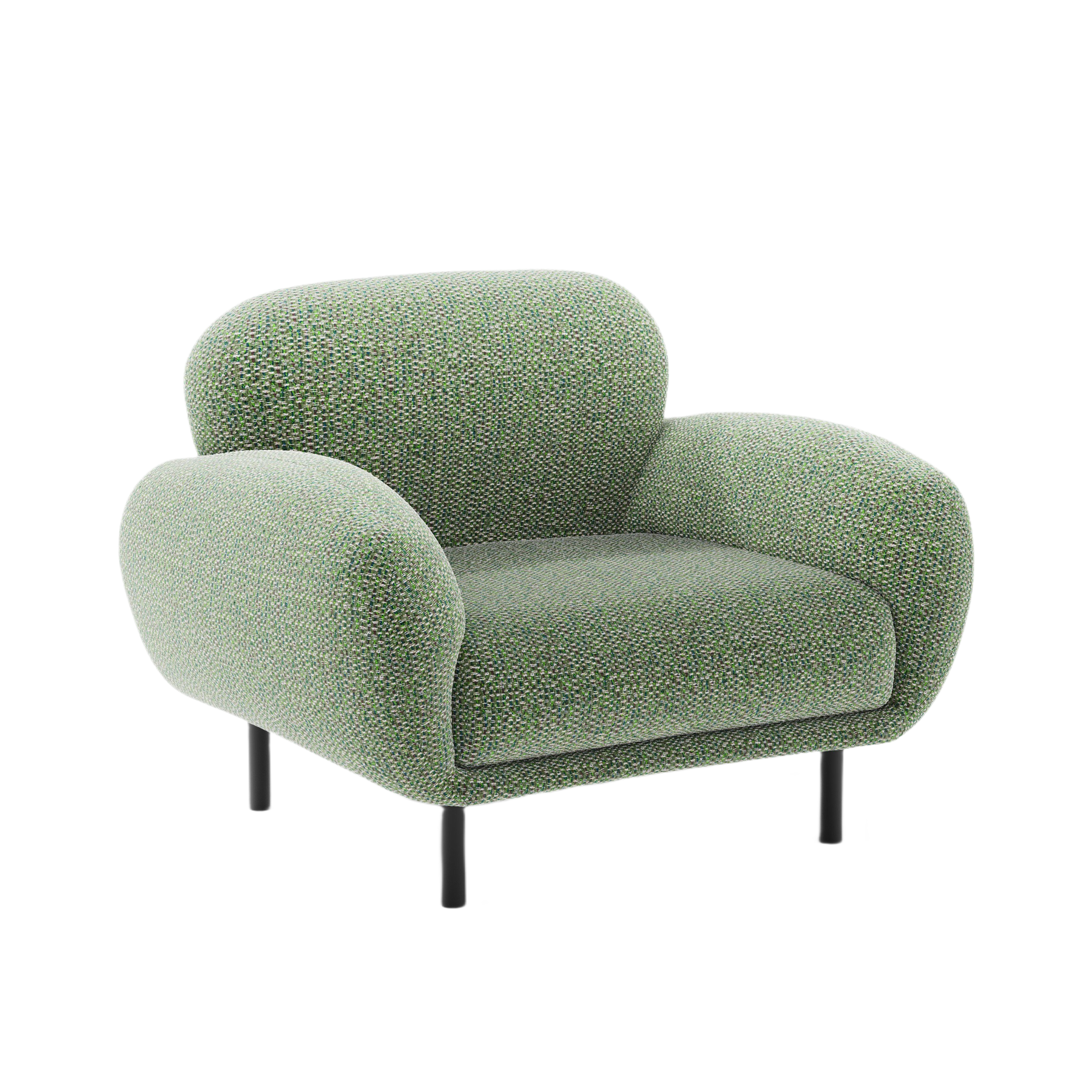 Fauteuil POPPY groene chenille