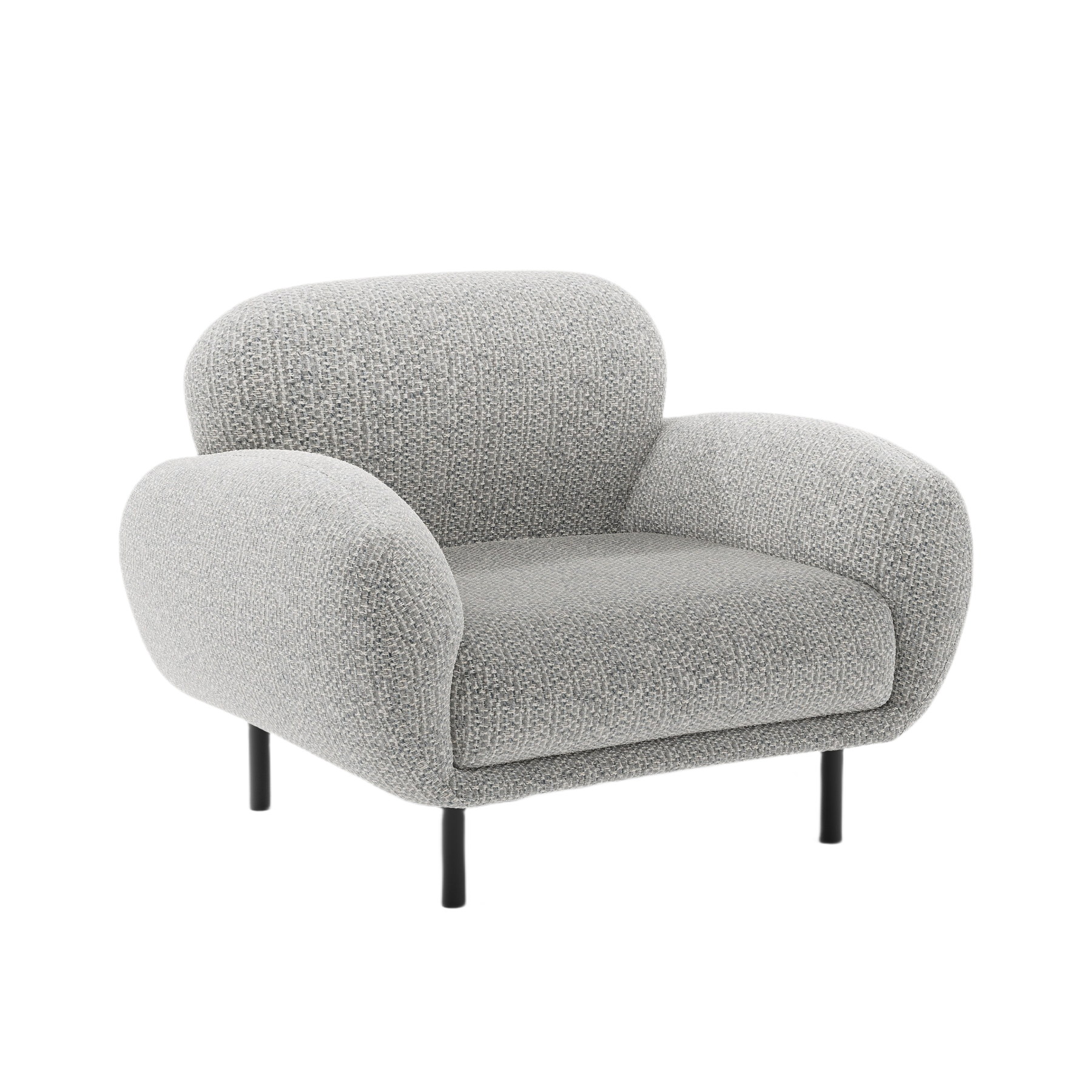 POPPY Armchair Gray Chenille