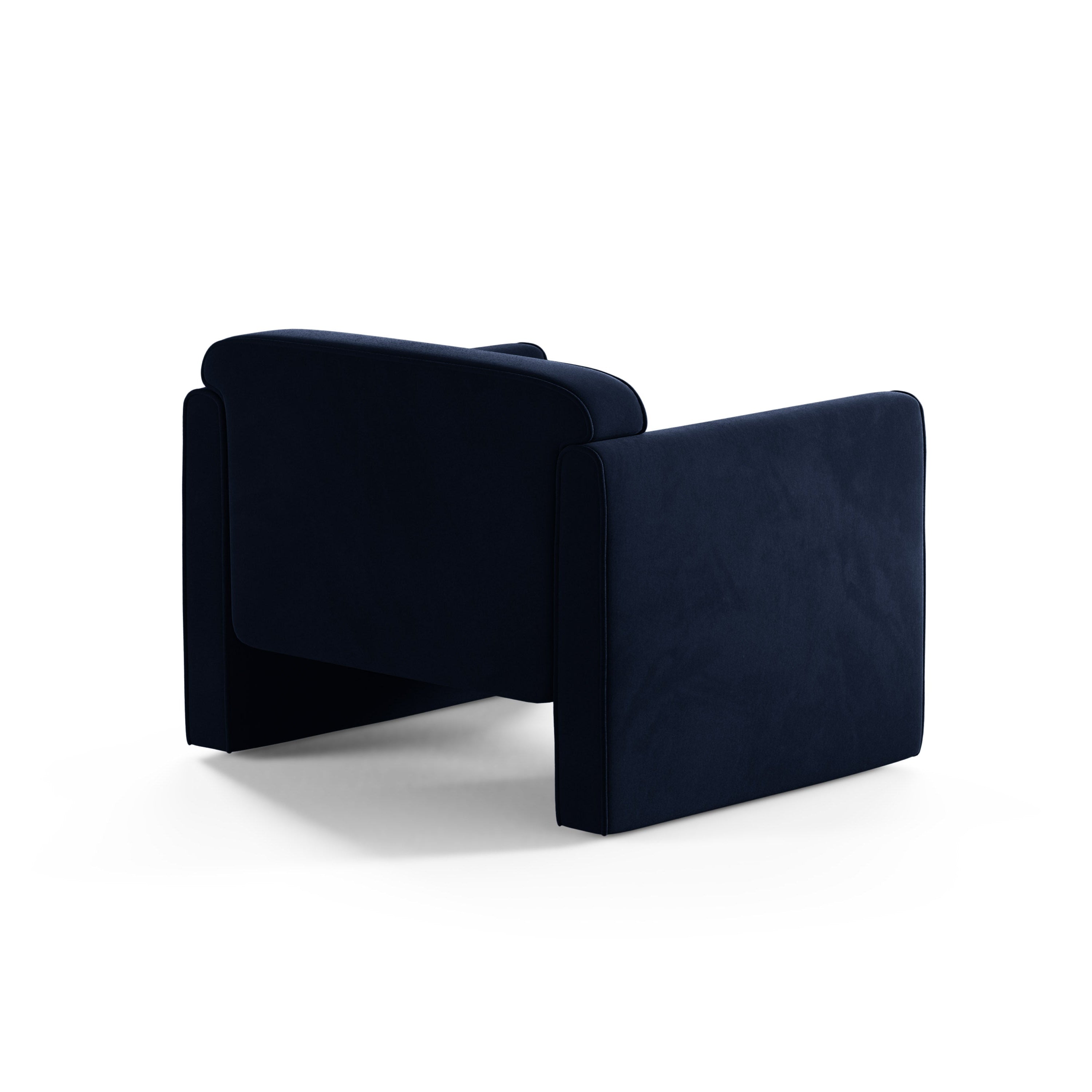 Royal Blue Velvet Armchair ABBY